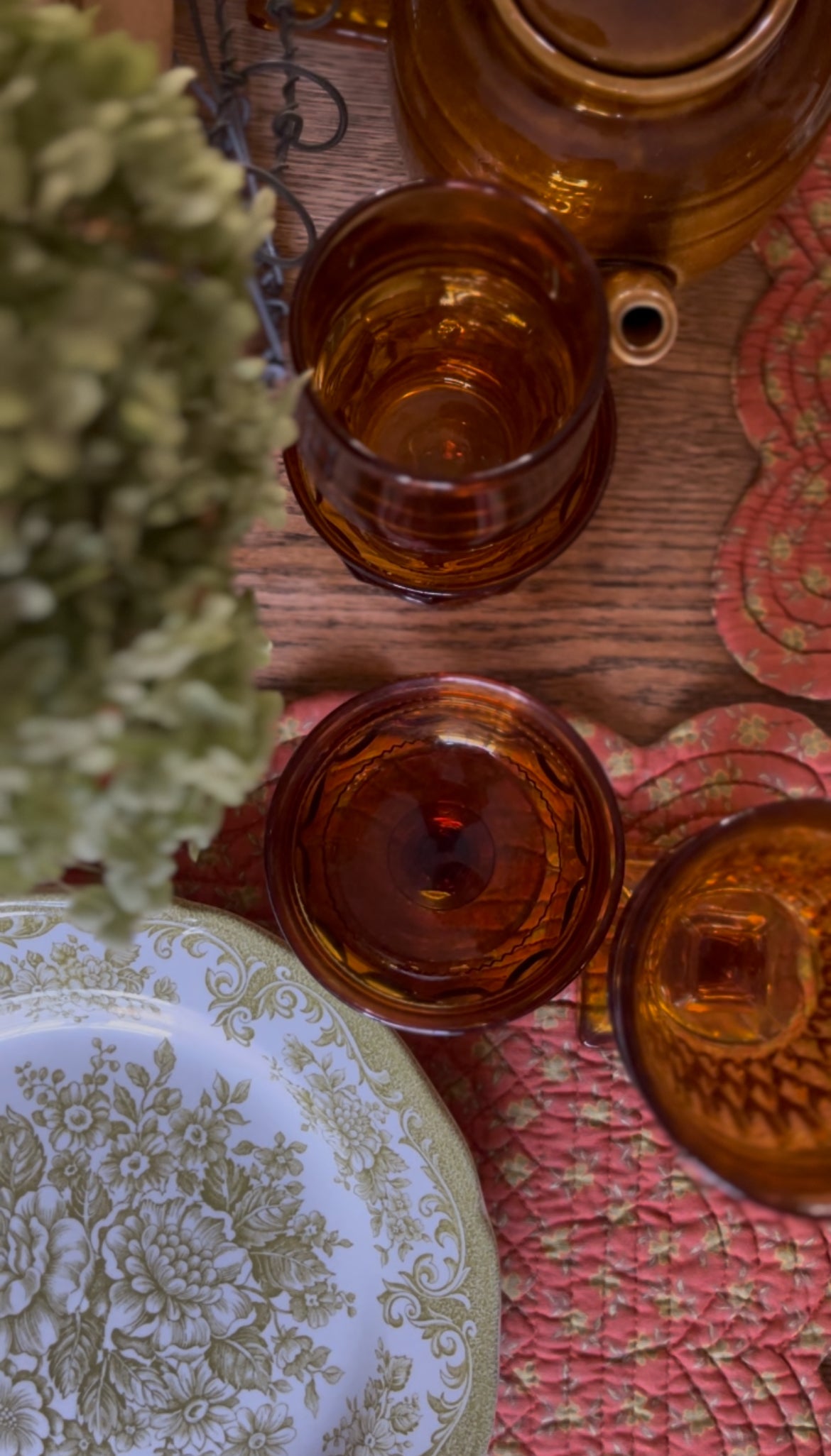 Amber Glassware (sold separately)
