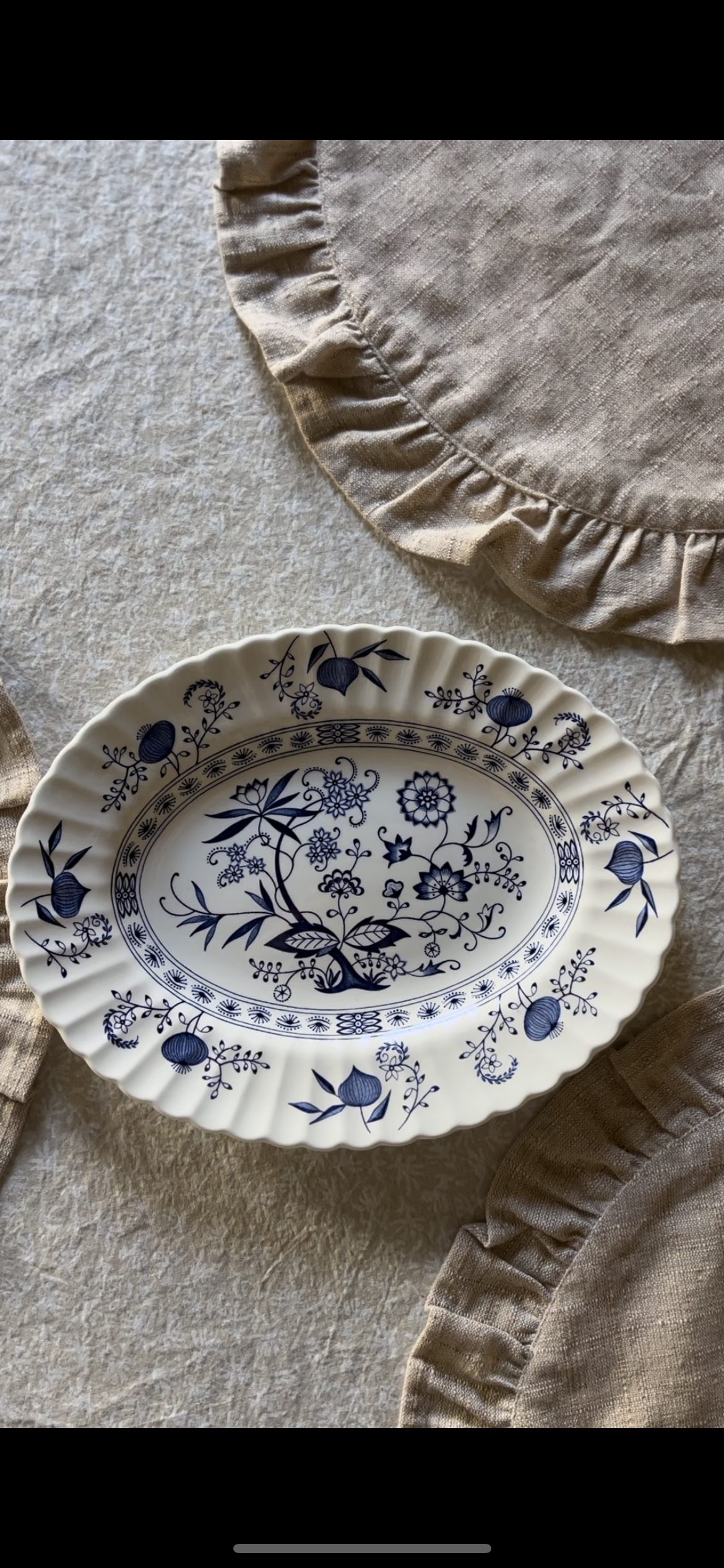 Blue Nordic Plates and Platters (sold separately)