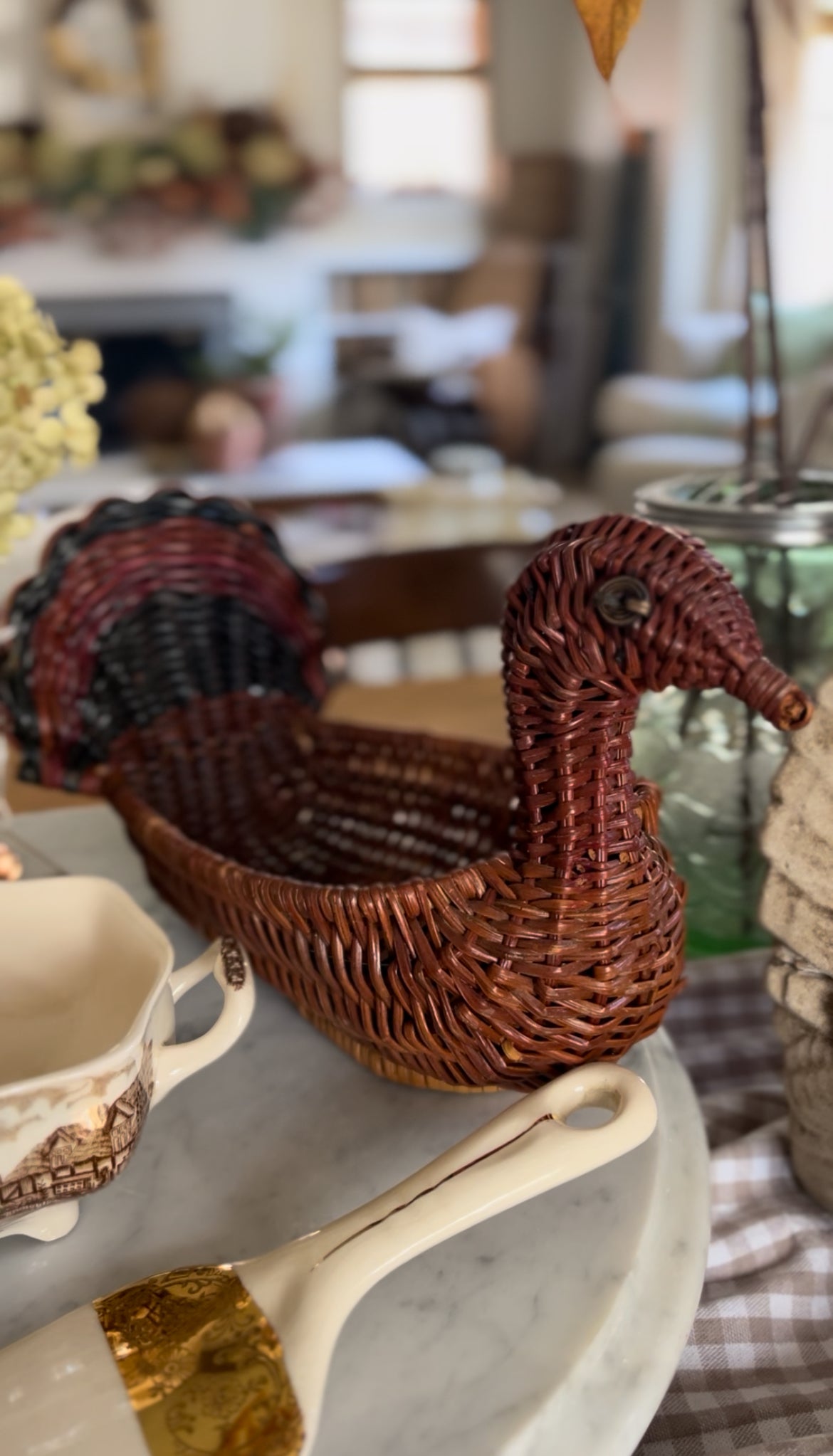 Wicker Turkey Basket