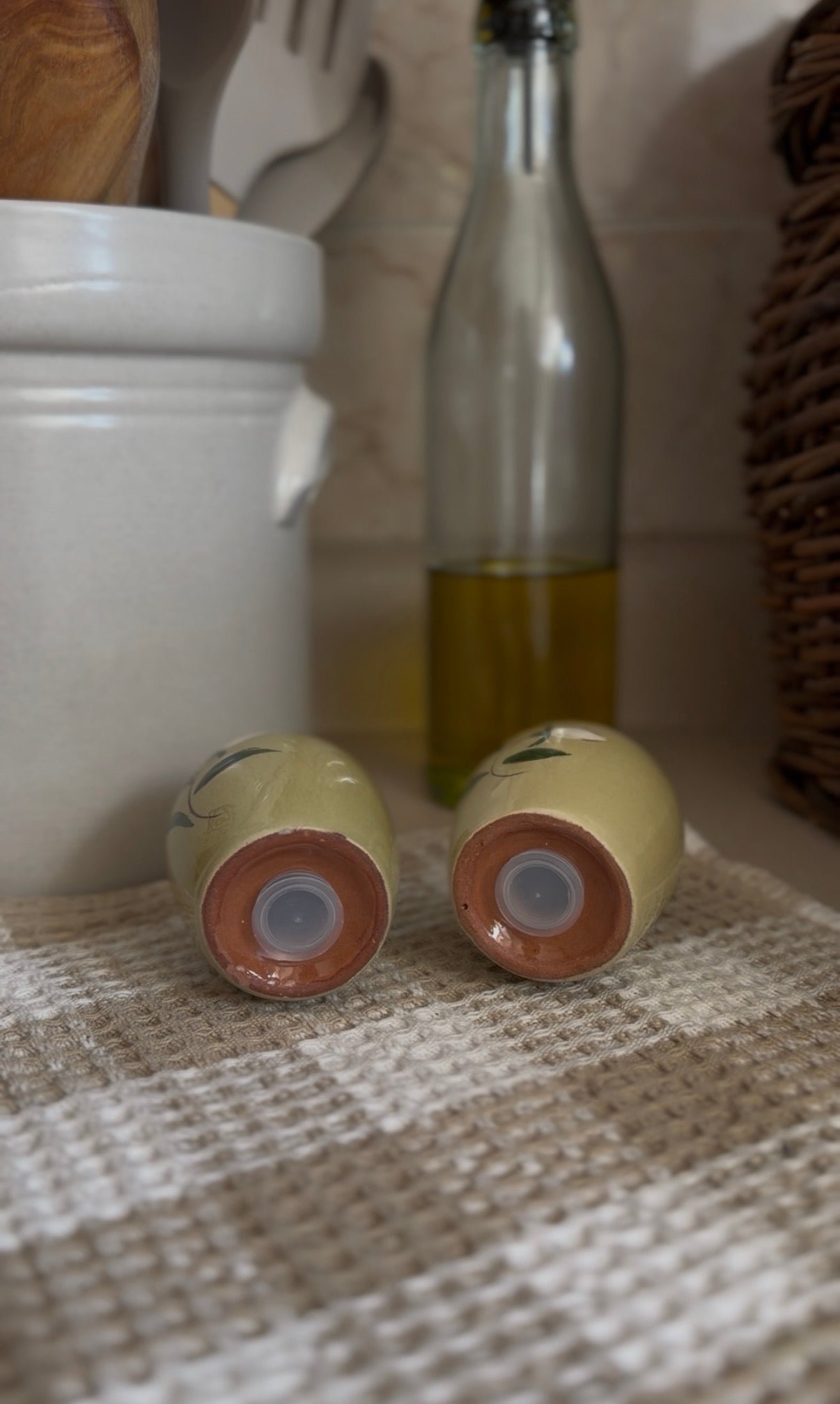 Stangl Pottery Salt and Pepper Shakers in the "Star Flower" Pattern