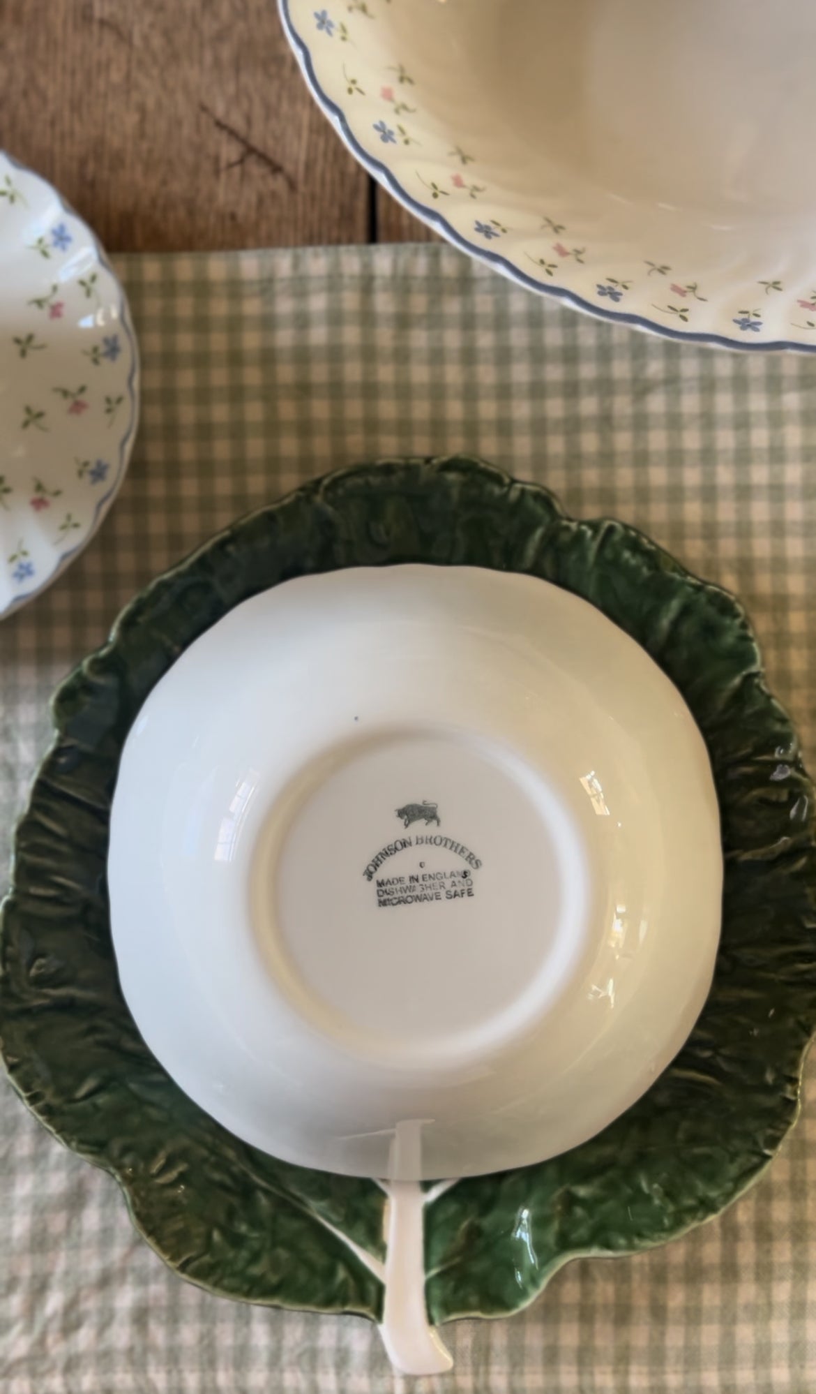 Melody Pattern Johnson Bros China made in England (plates, bowls, teacup, and pitcher sold separately)