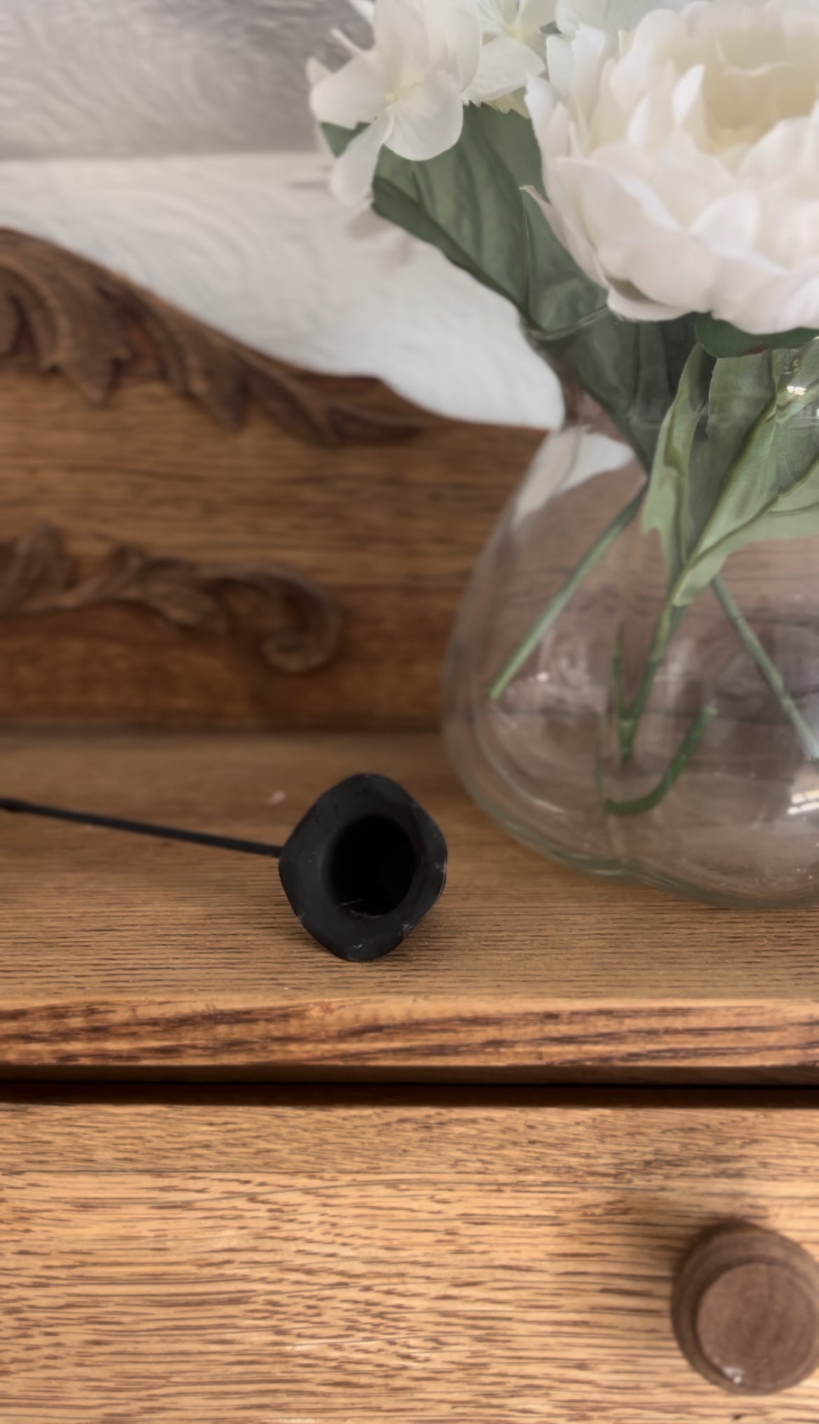 Black Twisted Metal Candle Snuffer