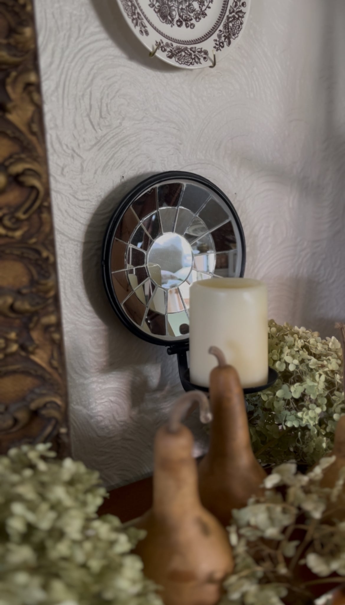 Mirror Back Wall Sconce