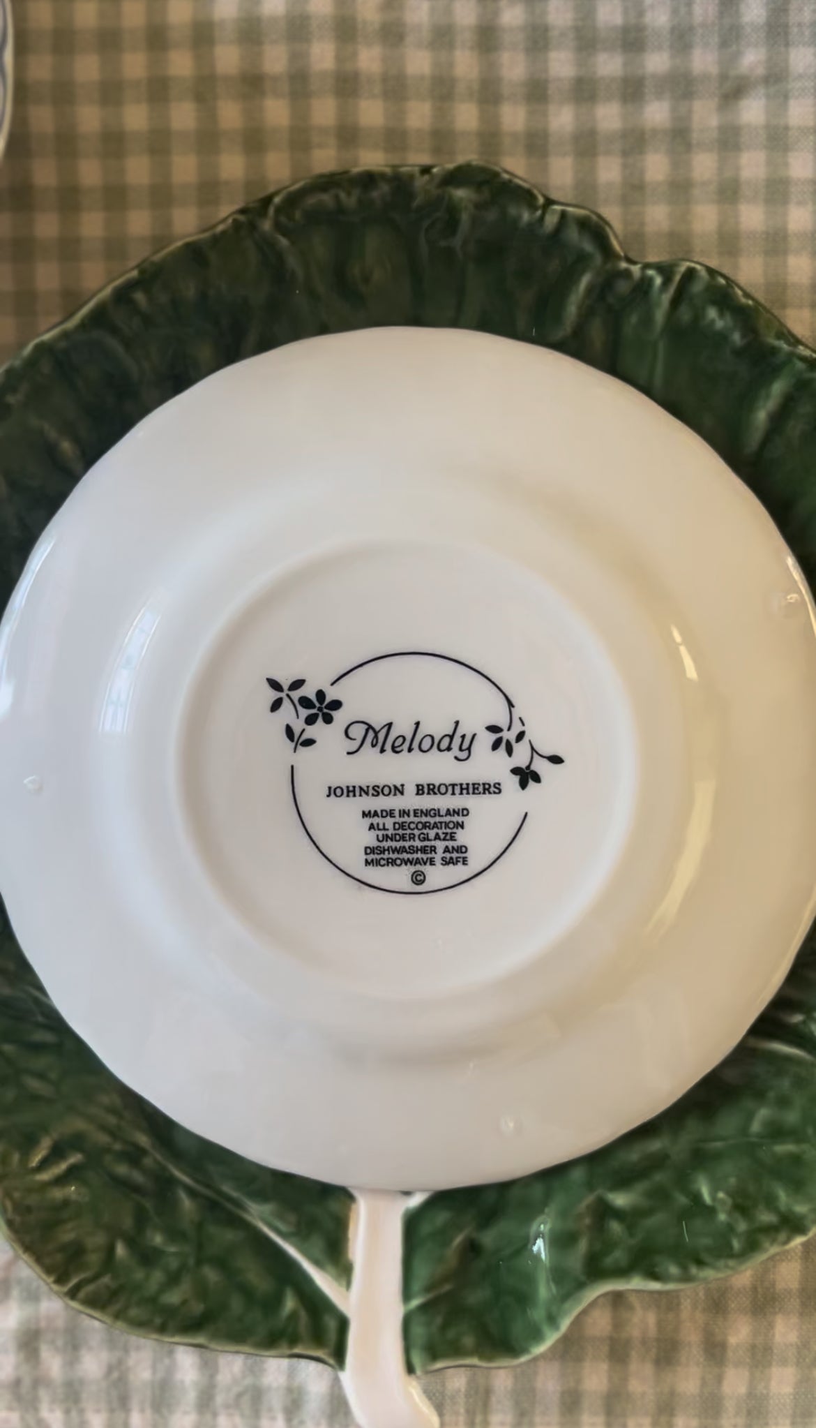 Melody Pattern Johnson Bros China made in England (plates, bowls, teacup, and pitcher sold separately)