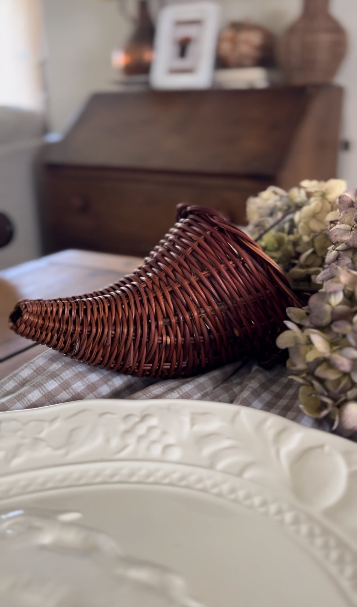 Wicker Cornucopia