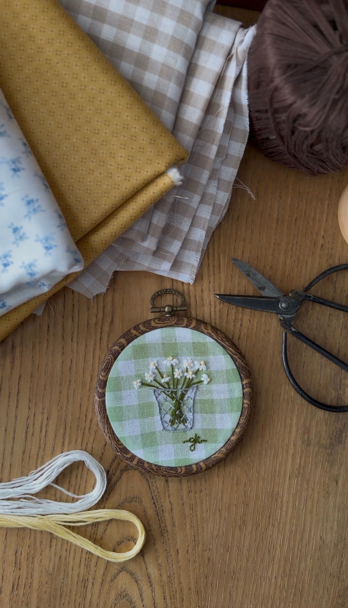 Handmade Embroidery Frames and Magnets (sold separately)