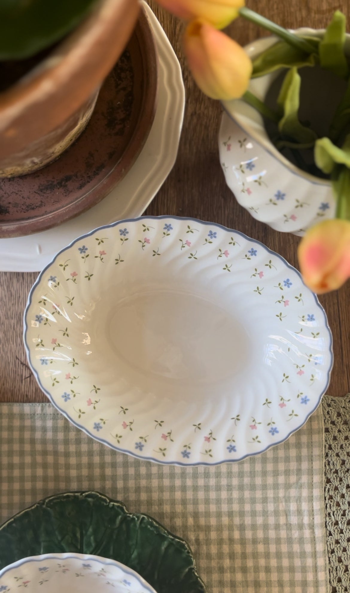 Melody Pattern Johnson Bros China made in England (plates, bowls, teacup, and pitcher sold separately)