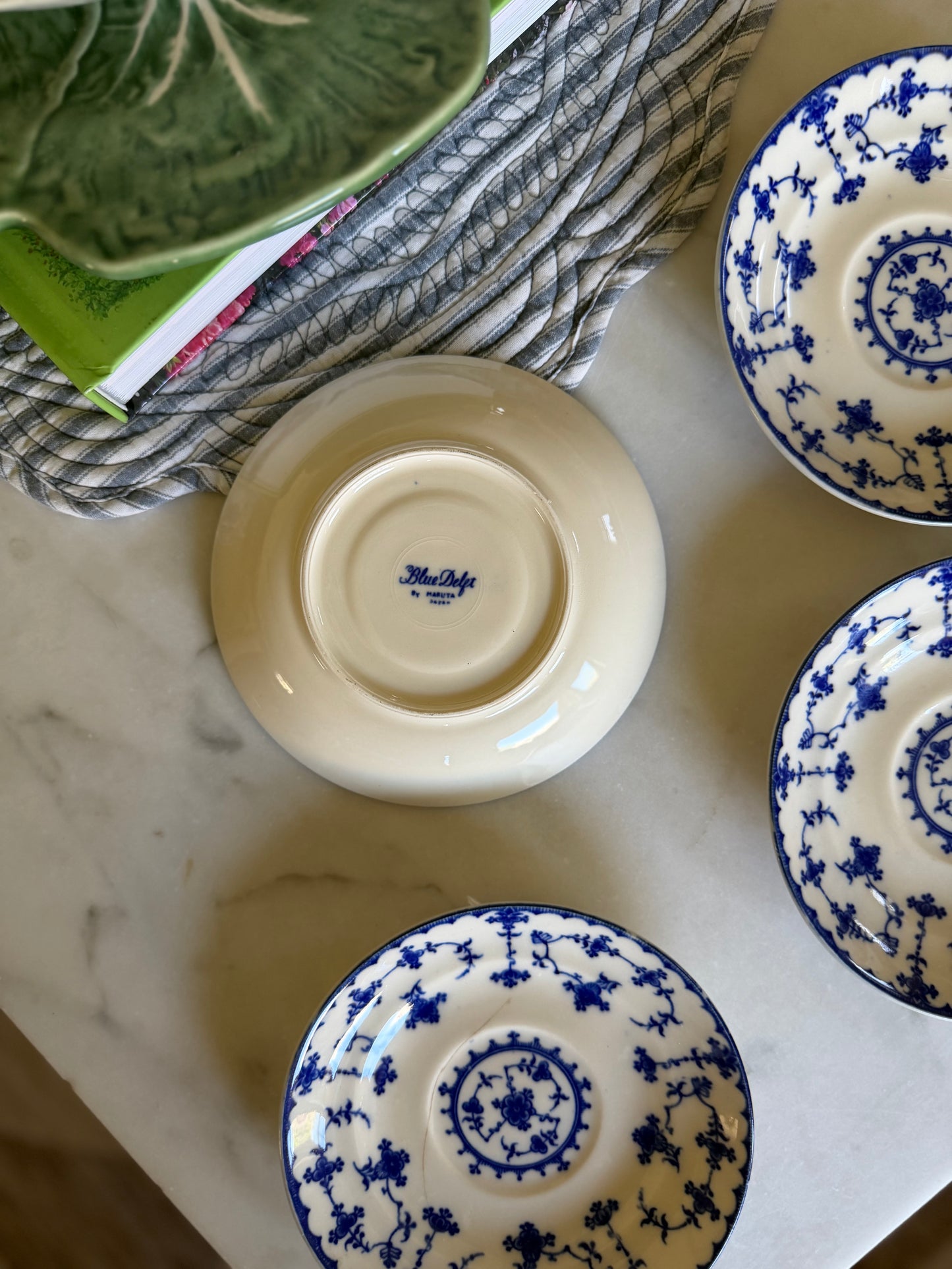 Blue Delft Saucers - (3 left)