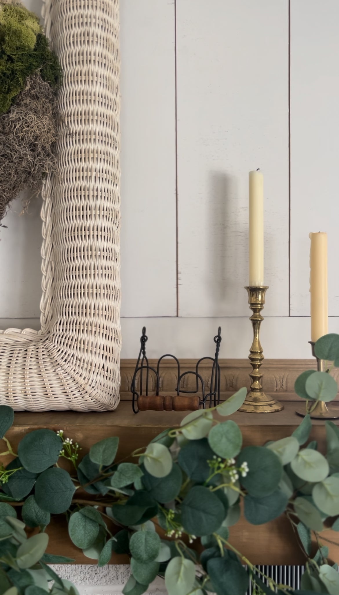 Vintage Wire Jar Holder (*candle not included)
