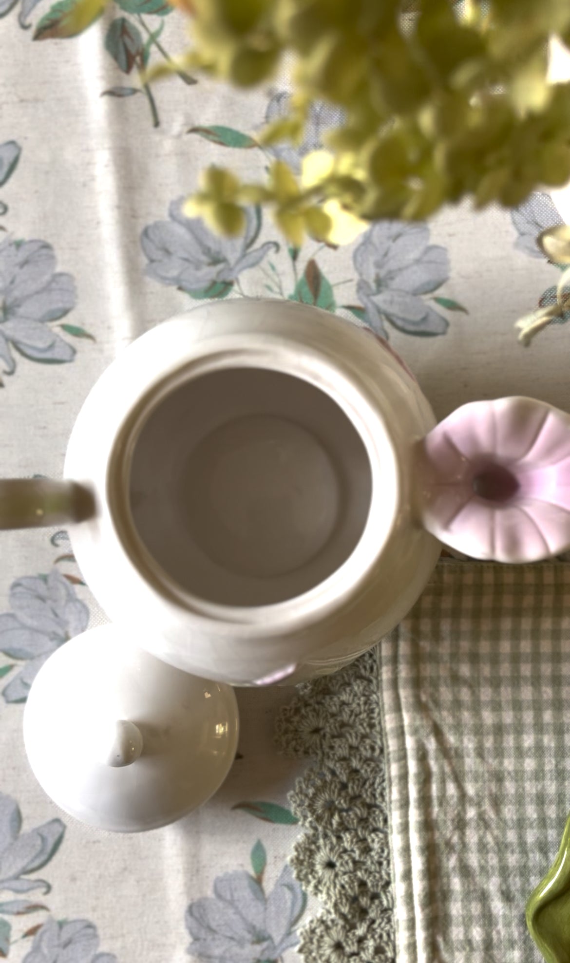 Vintage Telefloral Morning Glory Teapot