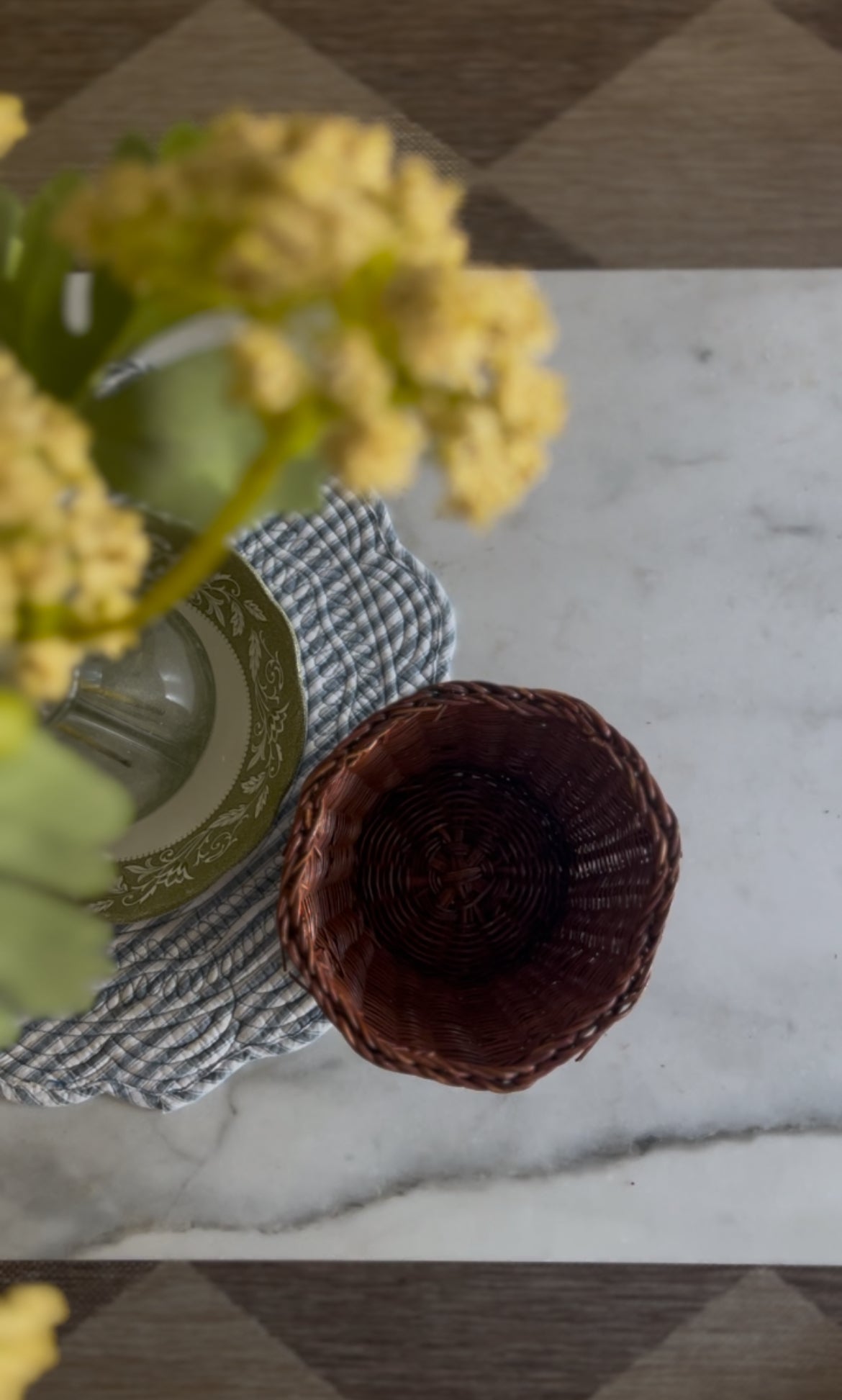 Flower Pot Basket (*florals not included)