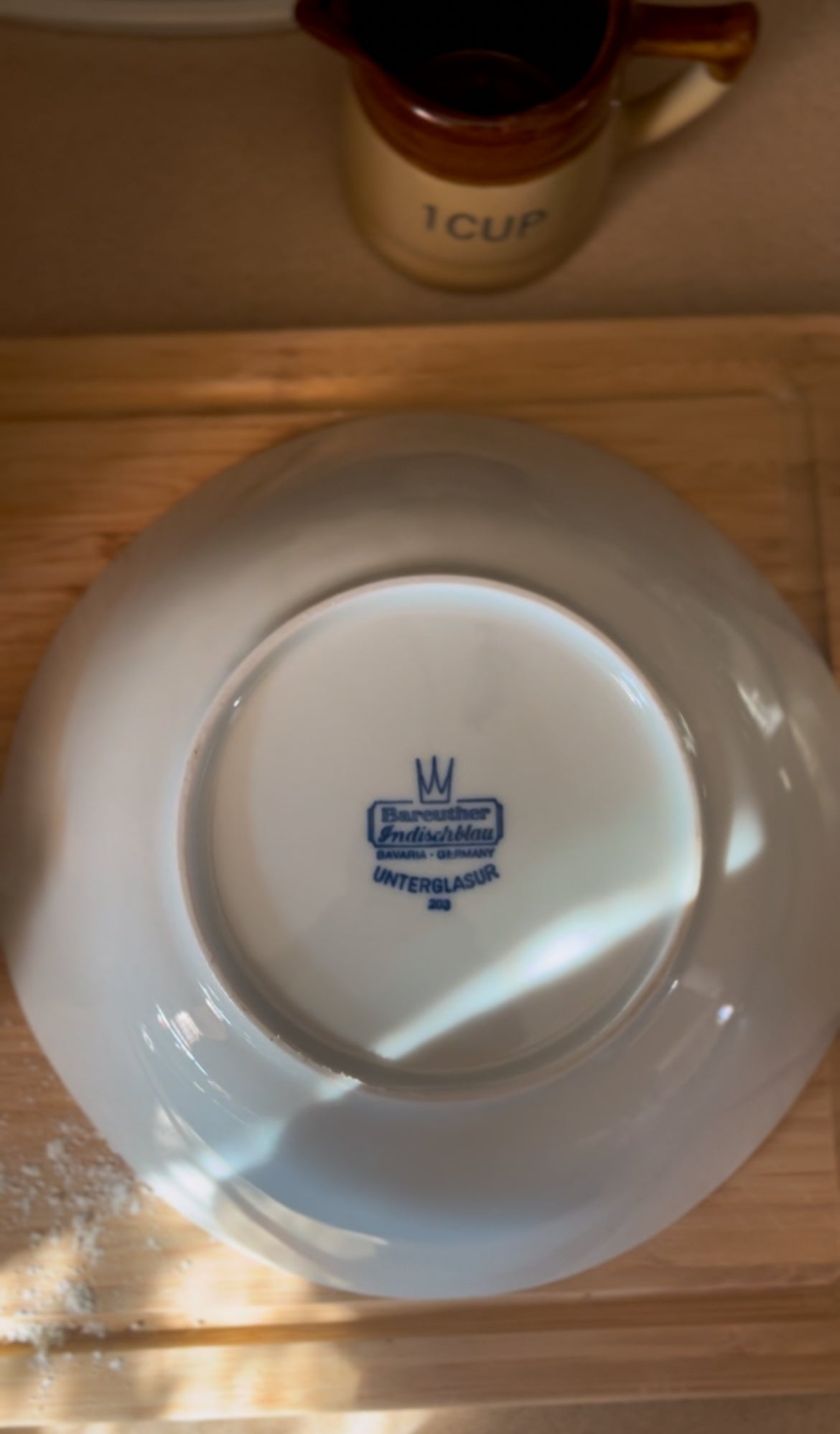Baruether Indischblau Serving/Mixing Bowl made in Bavaria, Germany