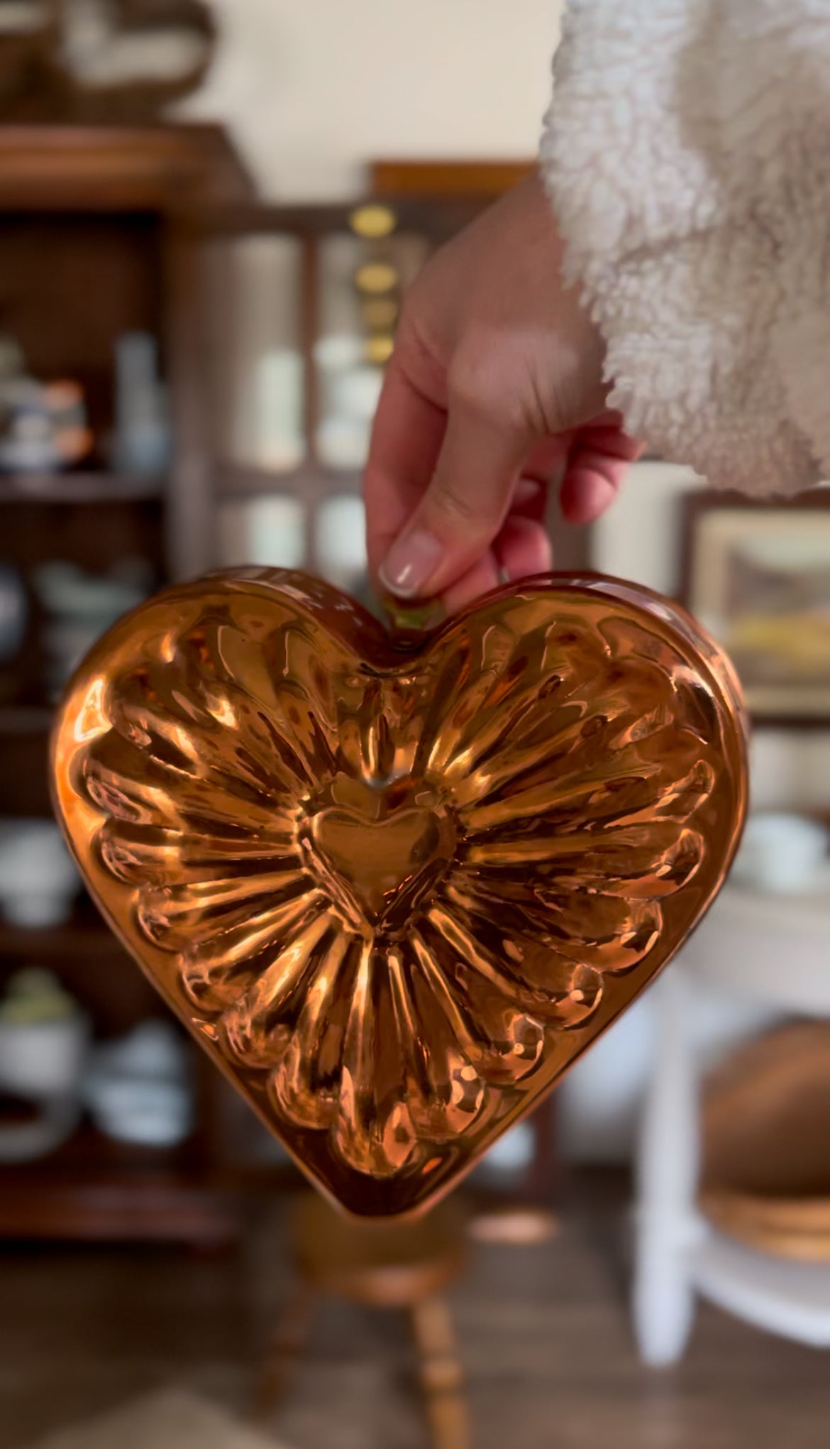 Set of 5 Vintage Copper Molds