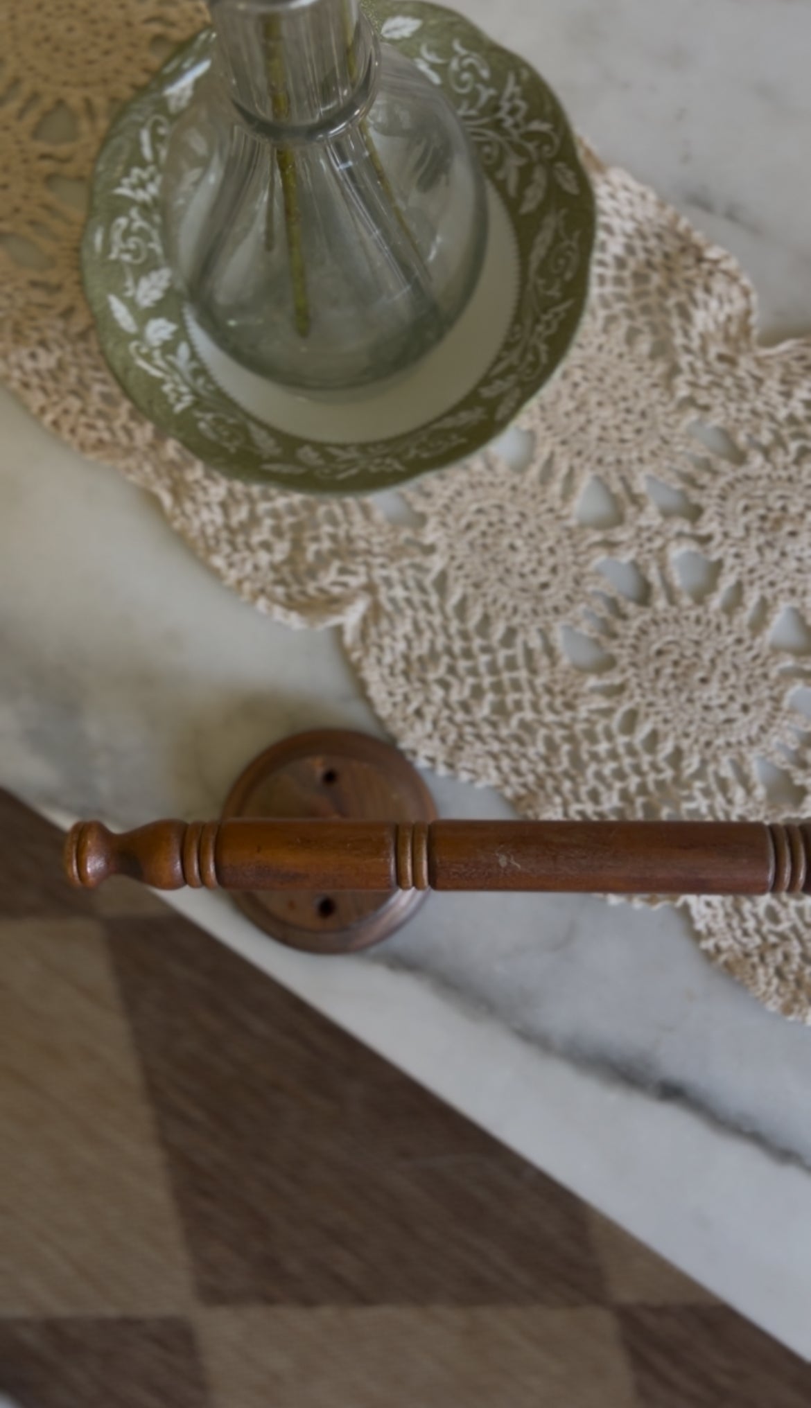 Solid Wood Towel Bar