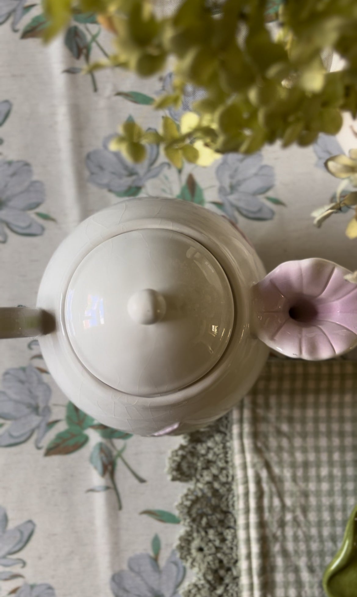 Vintage Telefloral Morning Glory Teapot