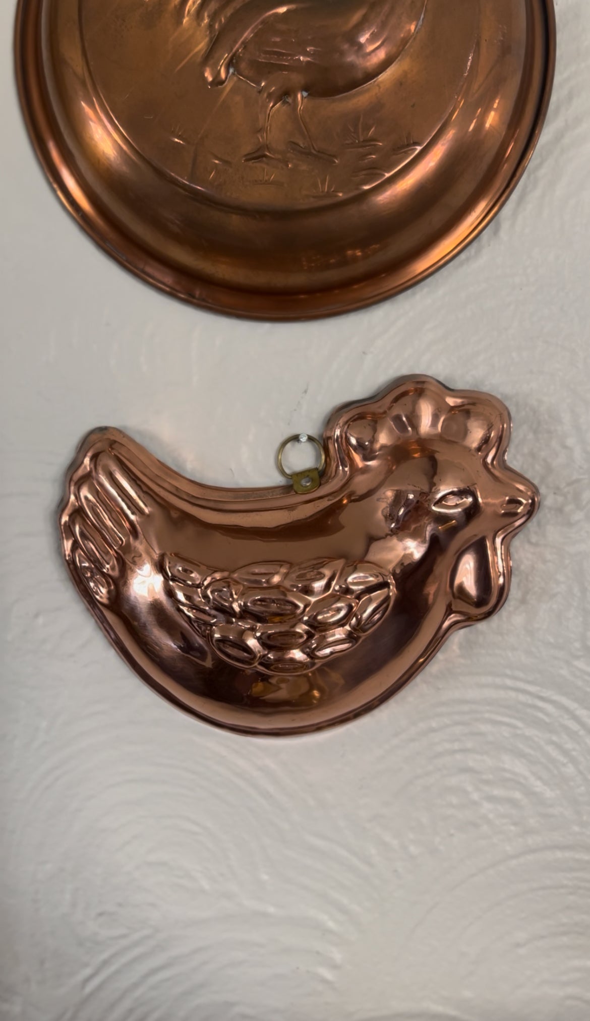 Rooster and Chicken Copper Molds (sold separately)