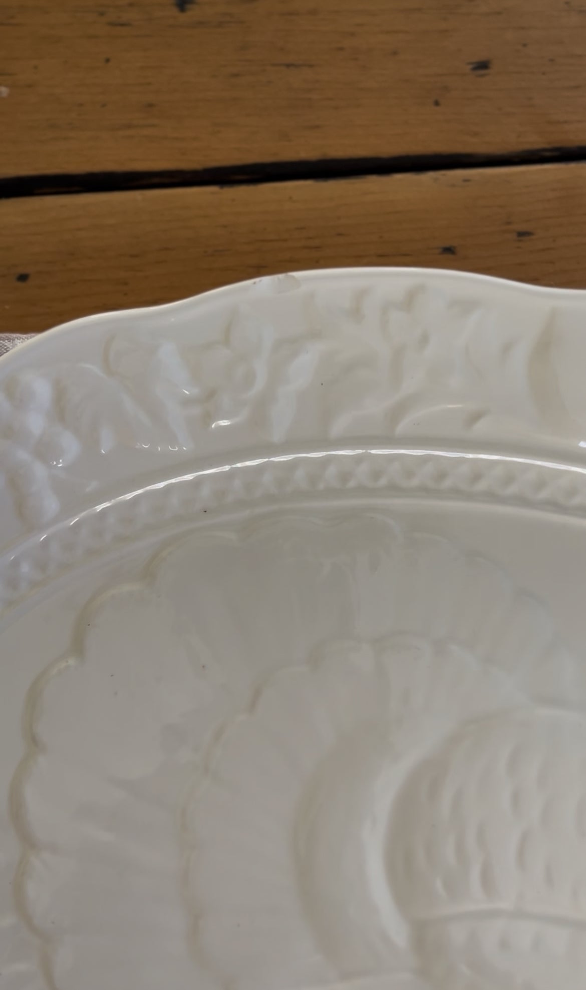 White Turkey Platter