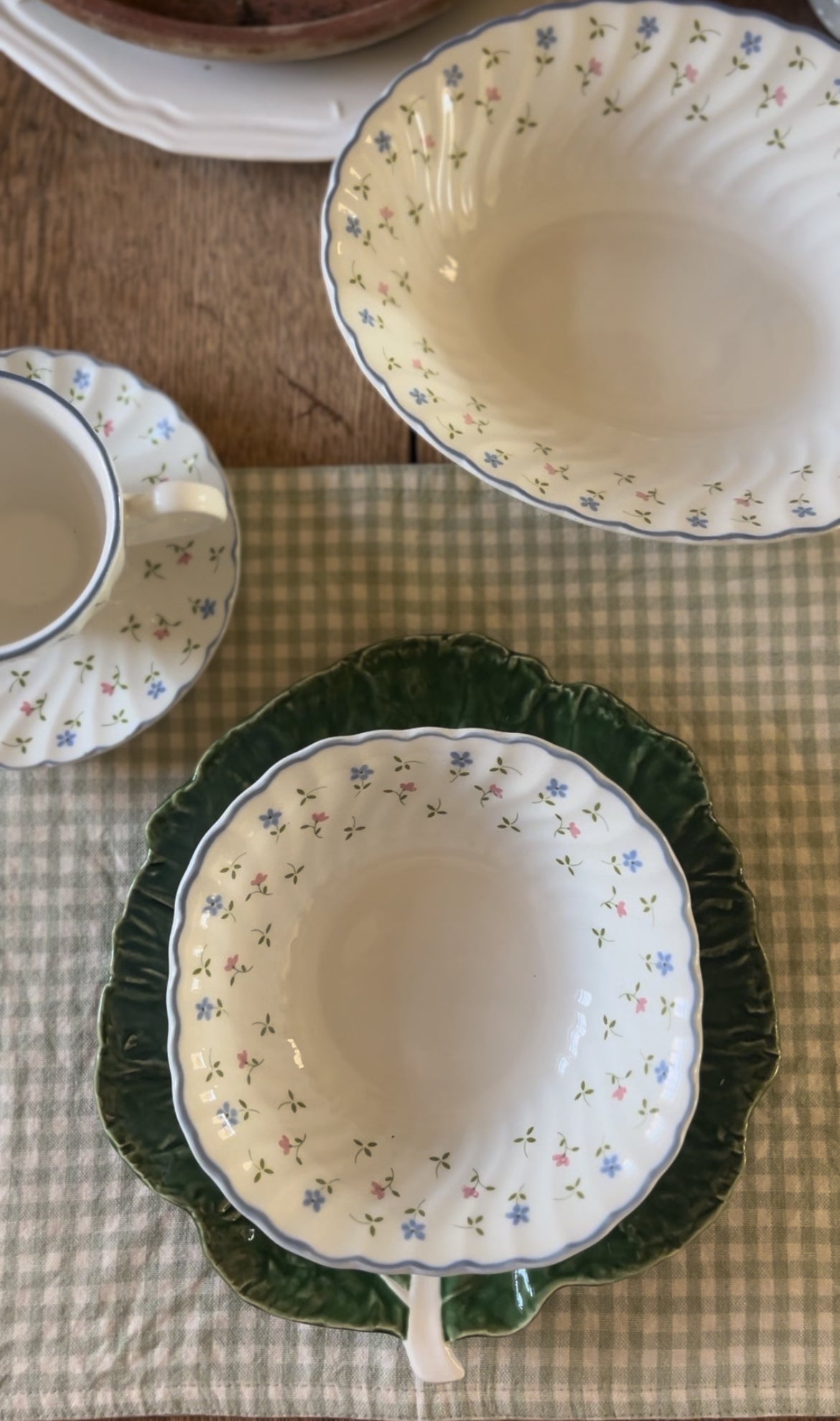 Melody Pattern Johnson Bros China made in England (plates, bowls, teacup, and pitcher sold separately)