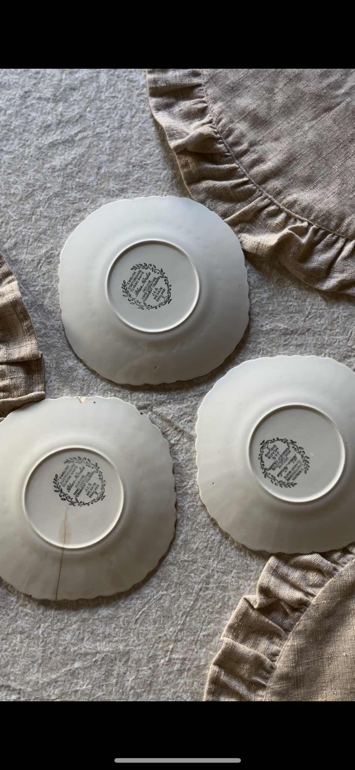 Blue Nordic Plates and Platters (sold separately)