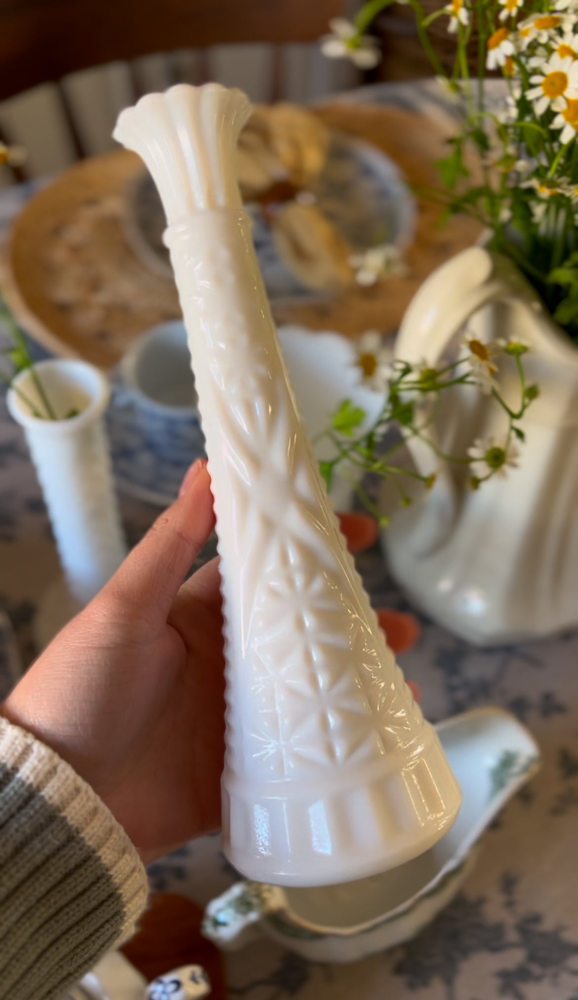 Anchor Hocking Milk Glass Bud Vases (choose from assorted sizes and styles)