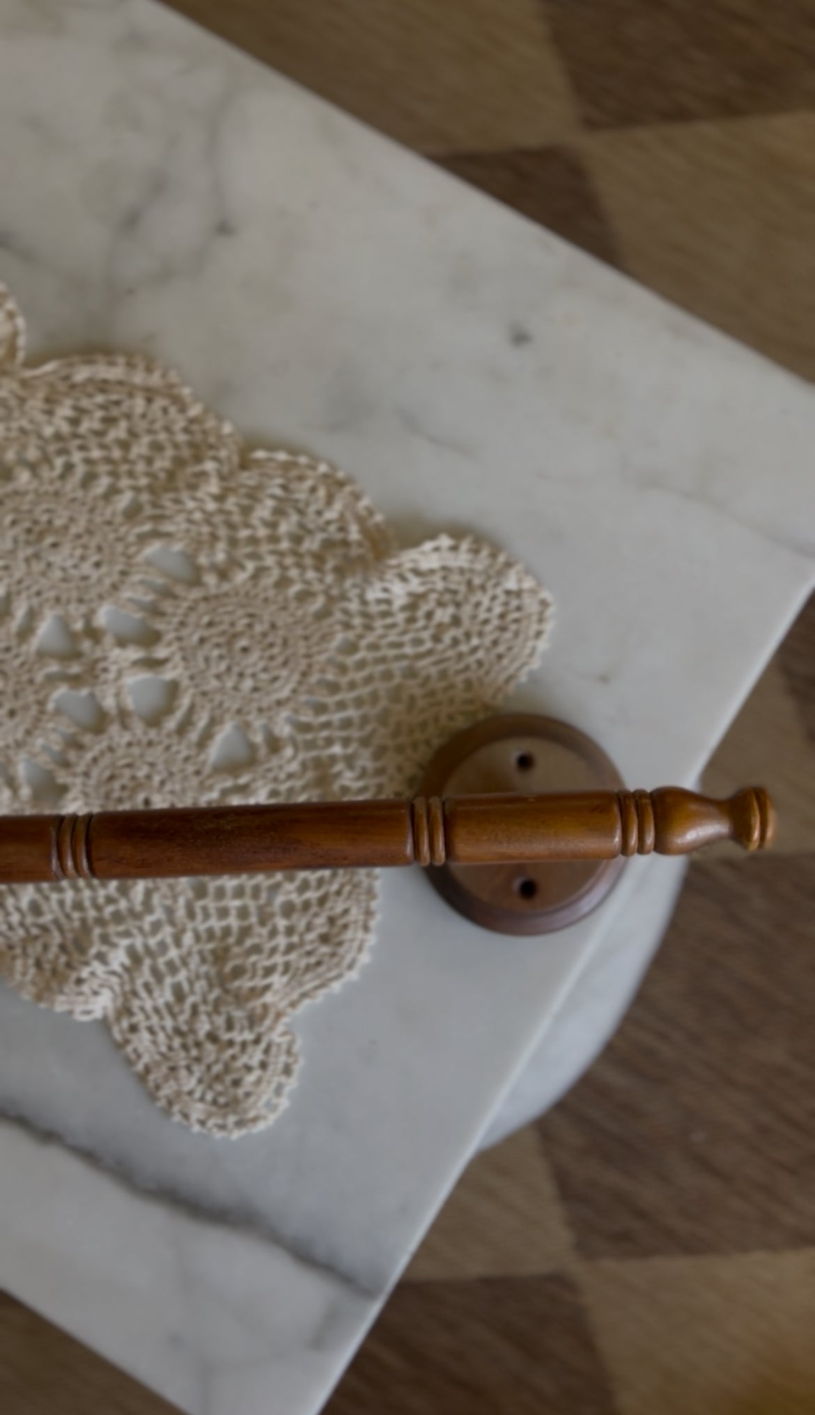 Solid Wood Towel Bar