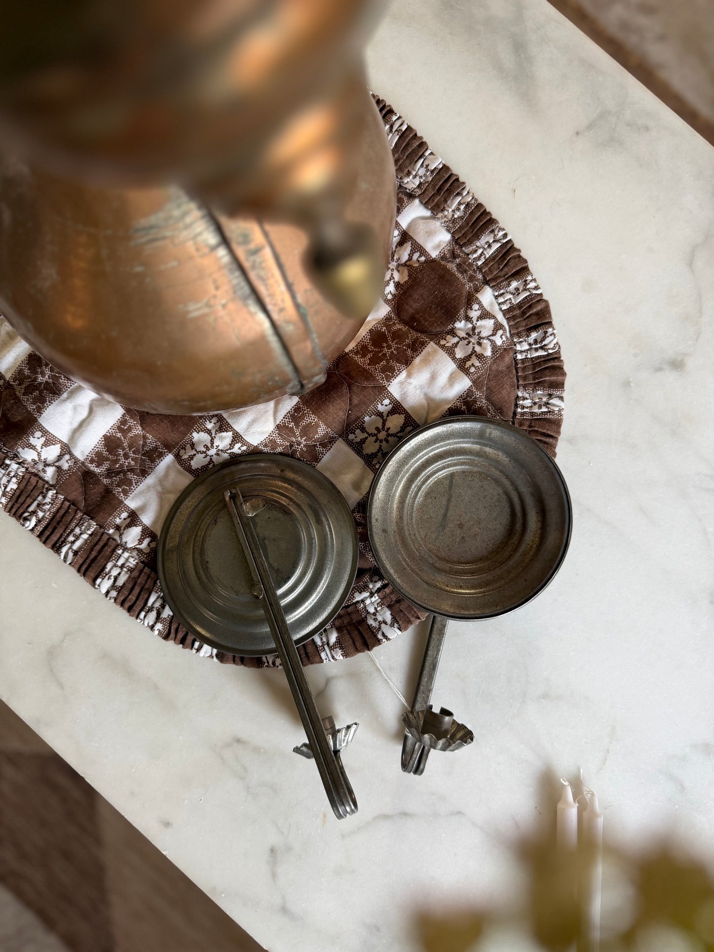 Set of 2 Mini Metal Candle Sconces