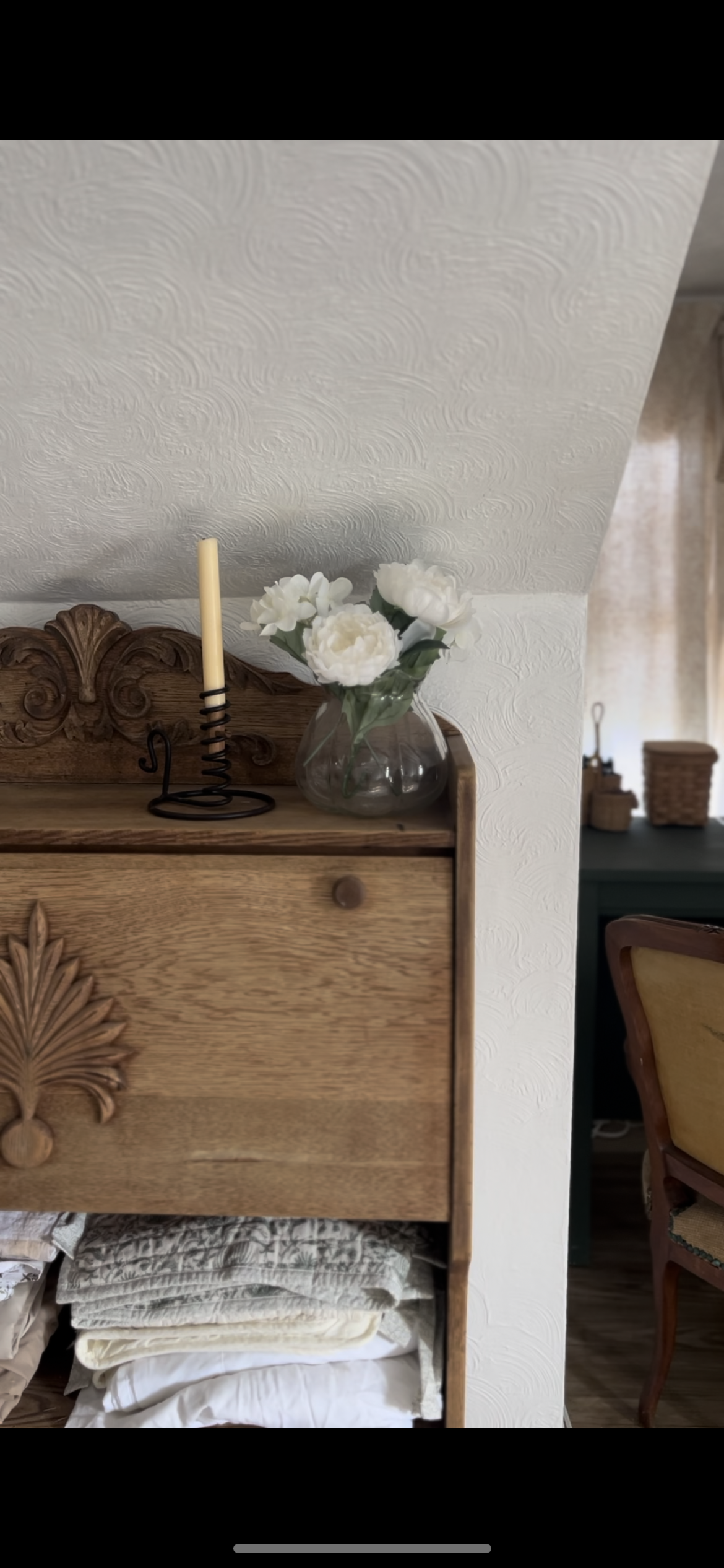 Primitive Turning Candle Holder - Large (2 available) *candle not included