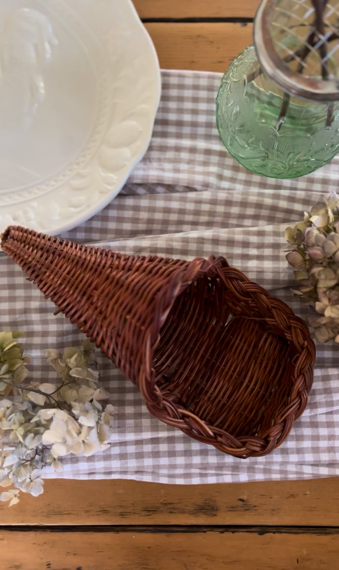Wicker Cornucopia