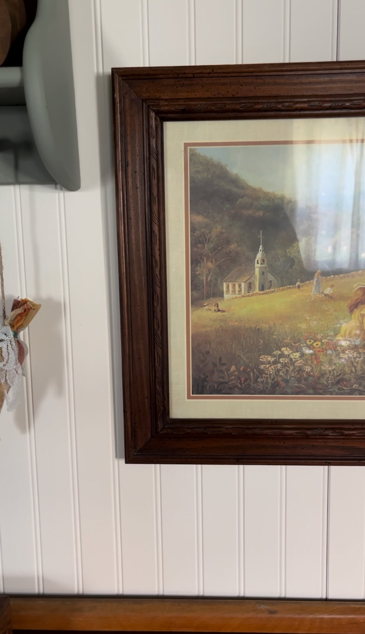Bettie Felder "thru god's grace" framed matted print of Blessed are the Children