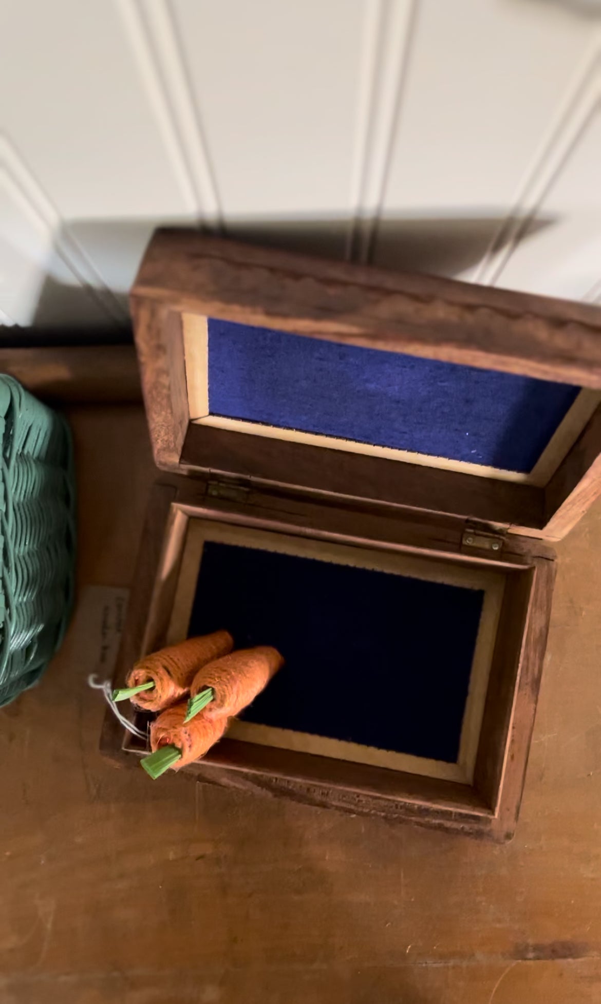 Wooden Carved Jewelry Box