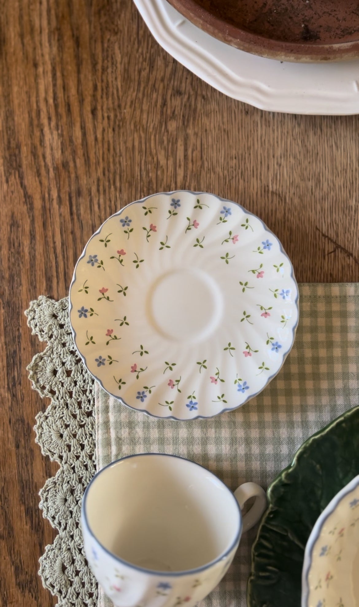 Melody Pattern Johnson Bros China made in England (plates, bowls, teacup, and pitcher sold separately)