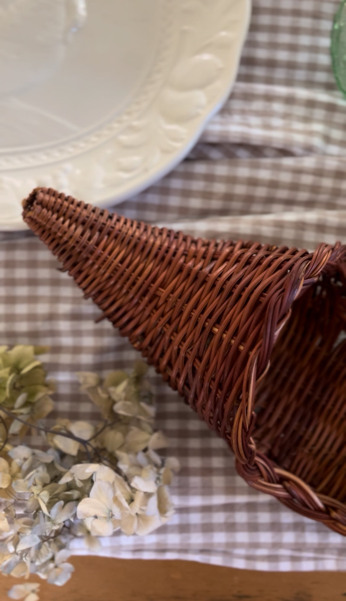 Wicker Cornucopia