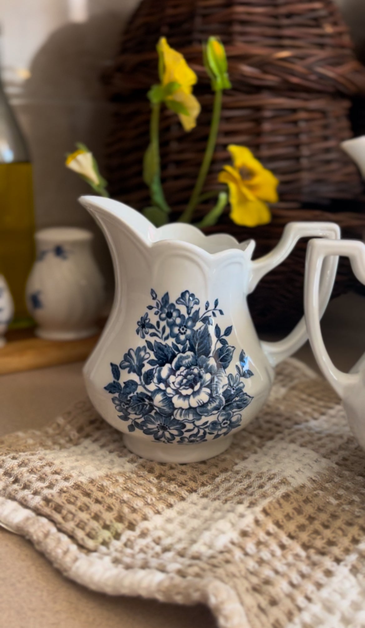 Royal Staffordshire Avondale Ironstone Sugar Bowl and Creamer Set made in England