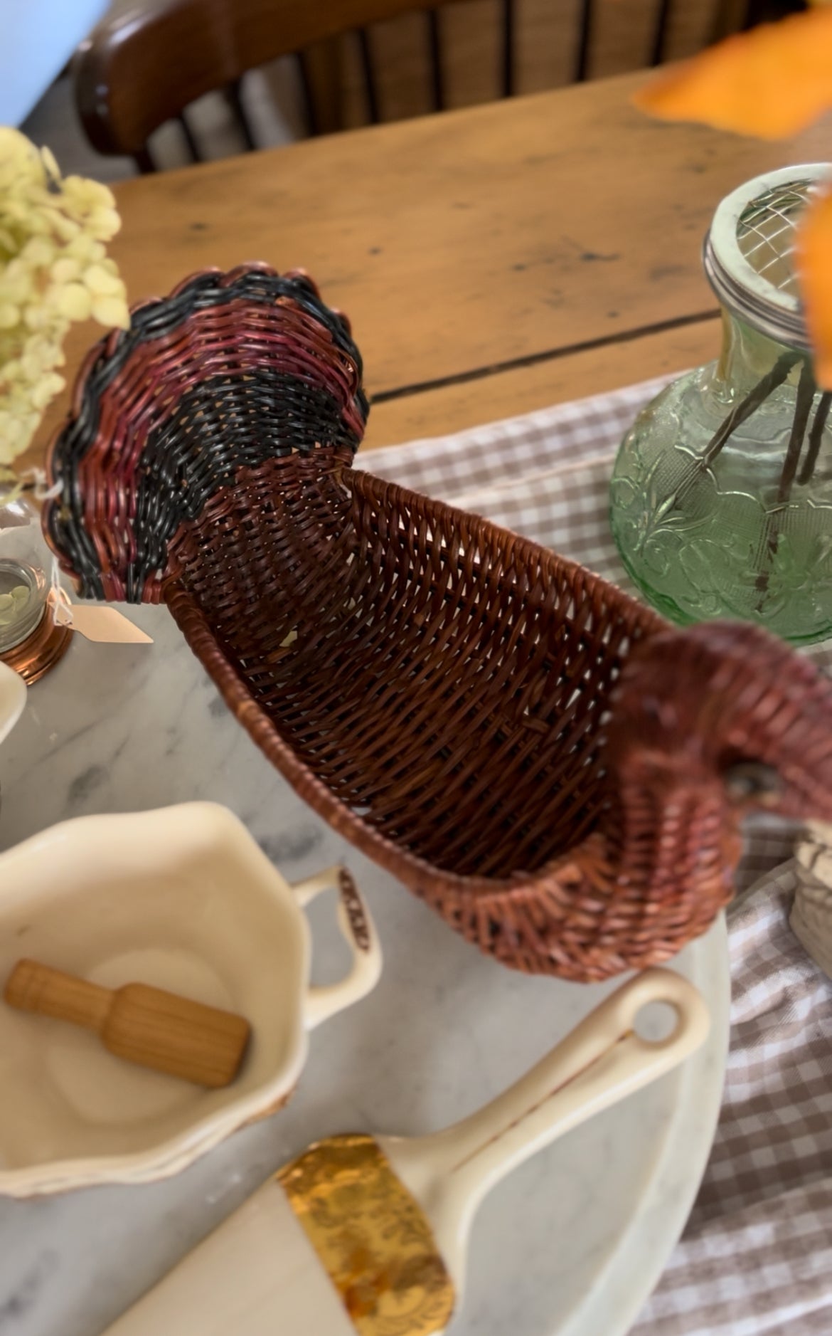Wicker Turkey Basket