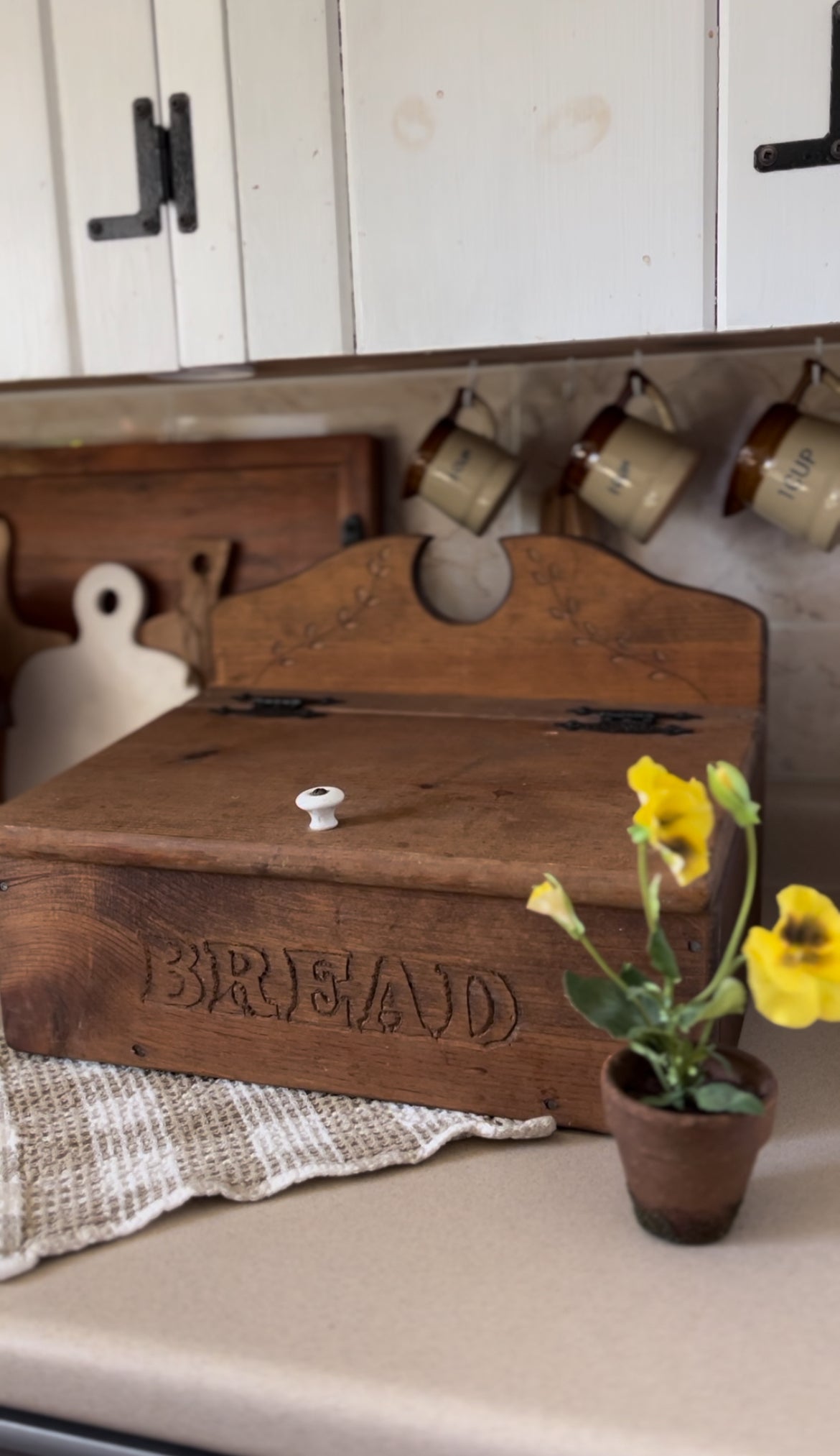 Solid Wood Bread Box