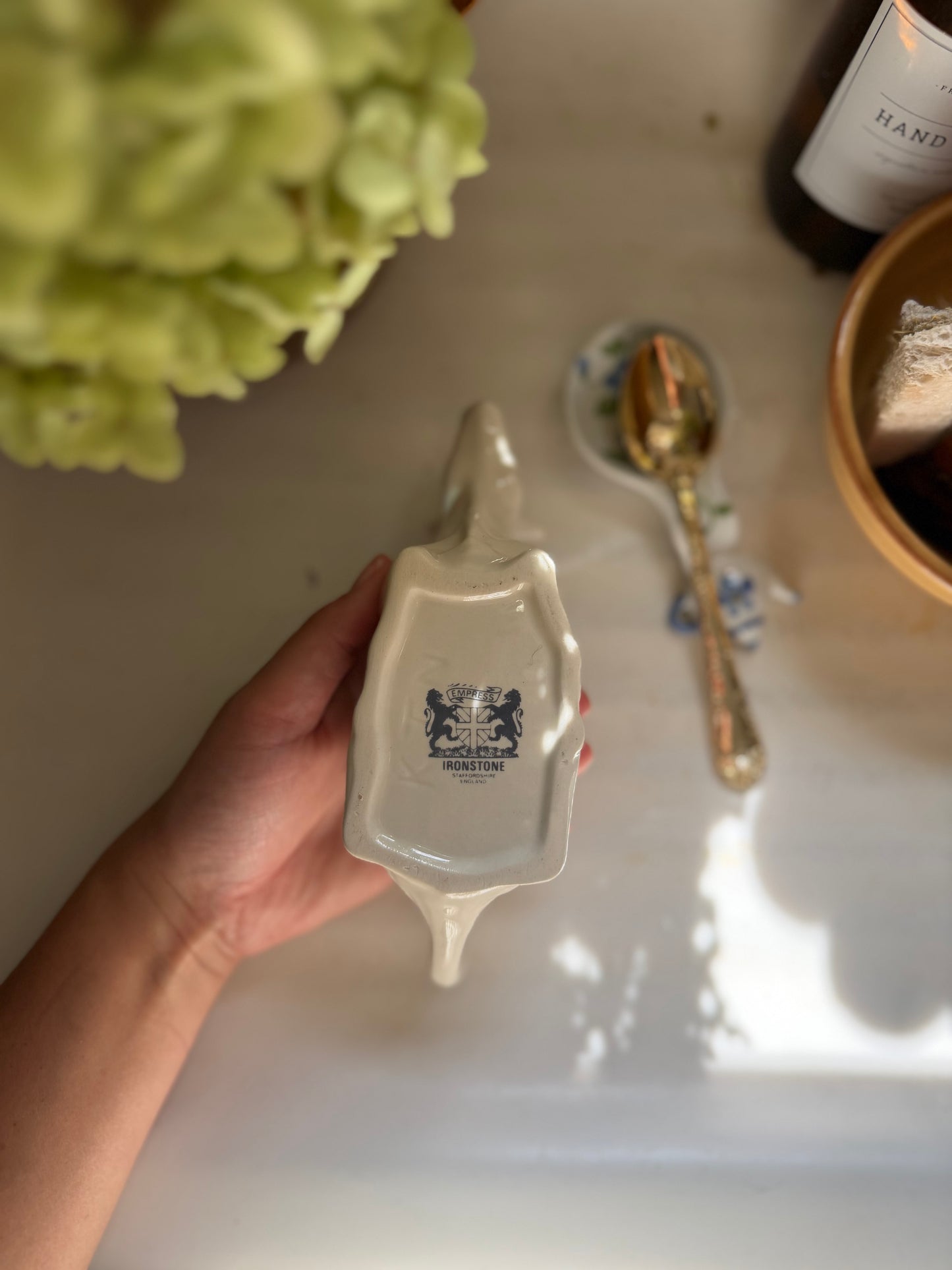 Vintage Empress Ironstone Cow Creamer Made in England