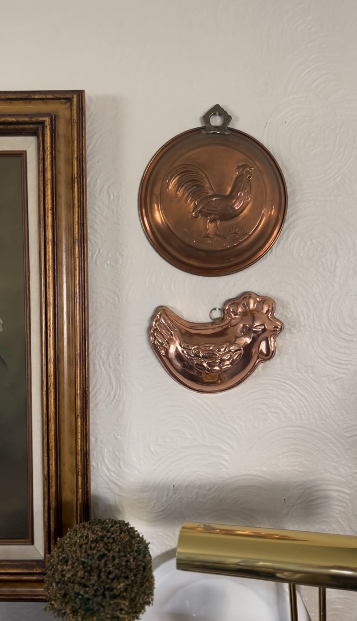 Rooster and Chicken Copper Molds (sold separately)