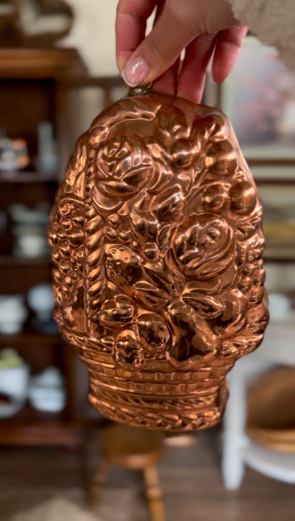 Set of 5 Vintage Copper Molds