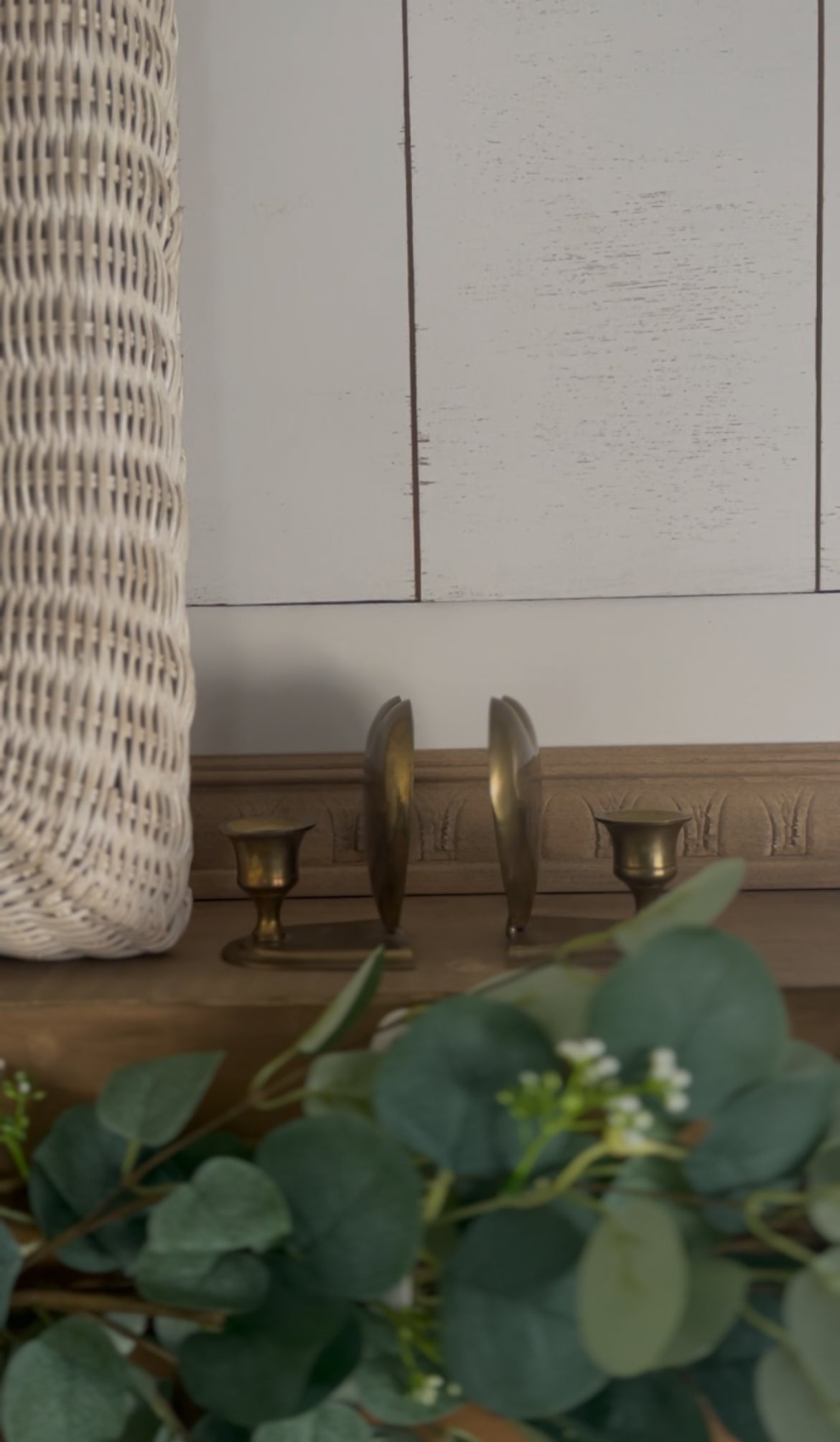 Set of 2 Brass Heart Sconces