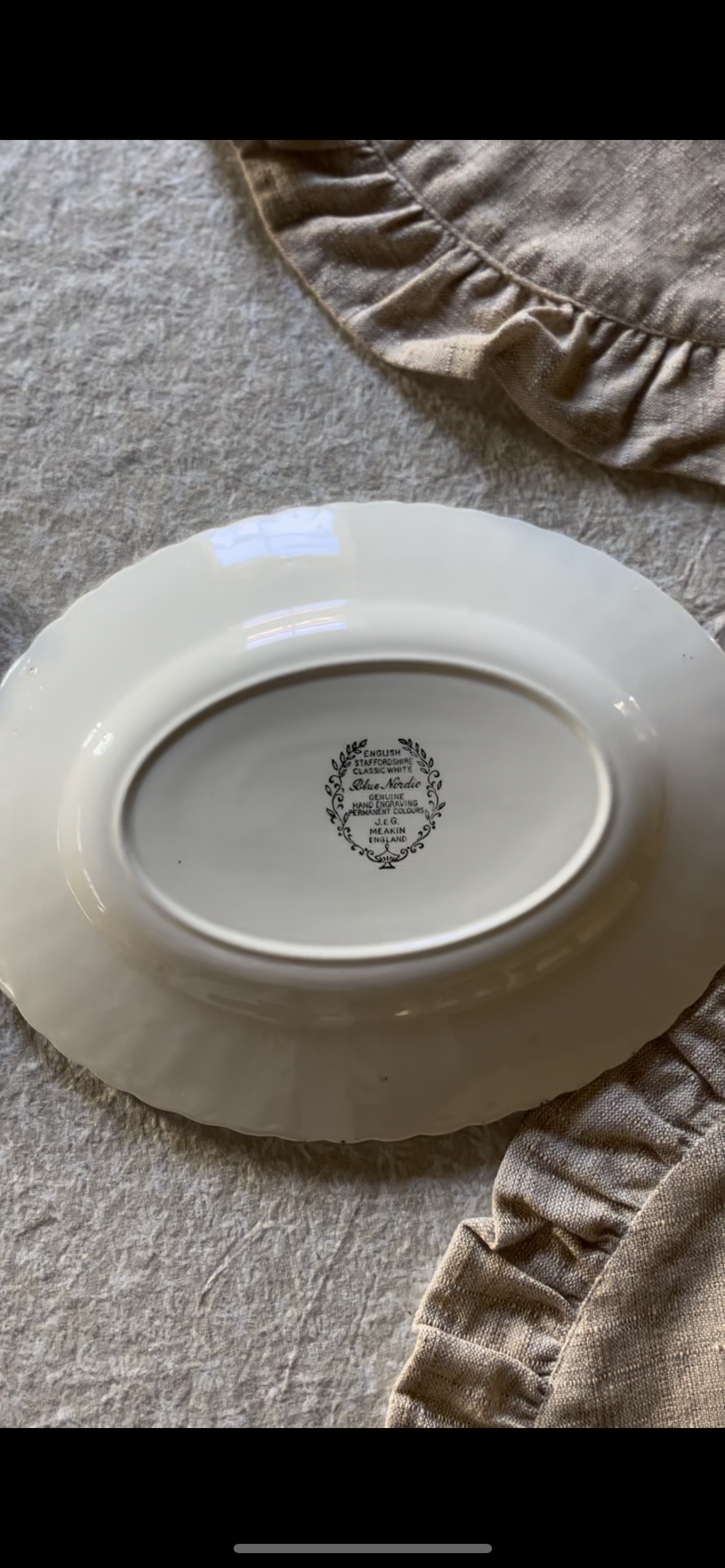 Blue Nordic Plates and Platters (sold separately)
