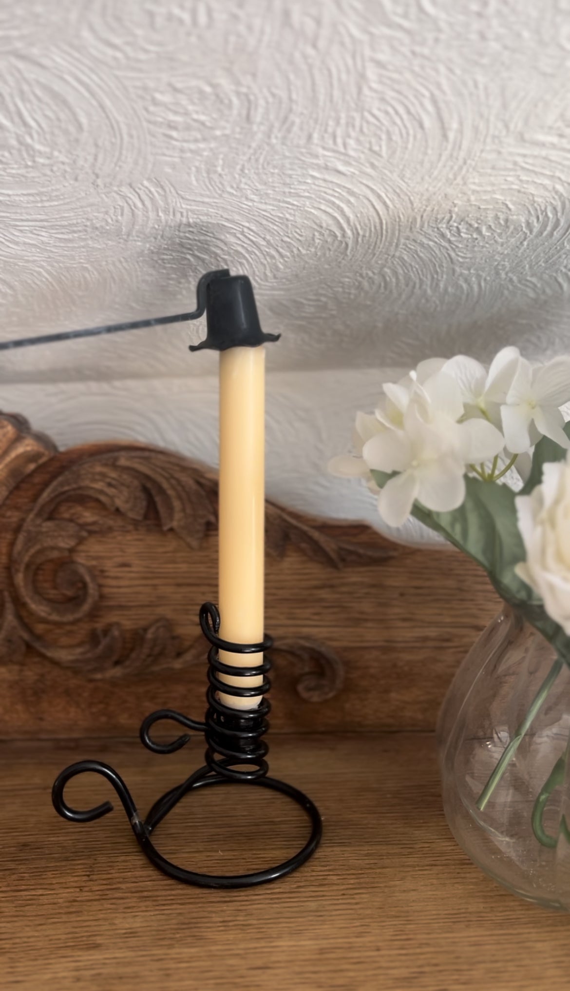 Black Twisted Metal Candle Snuffer