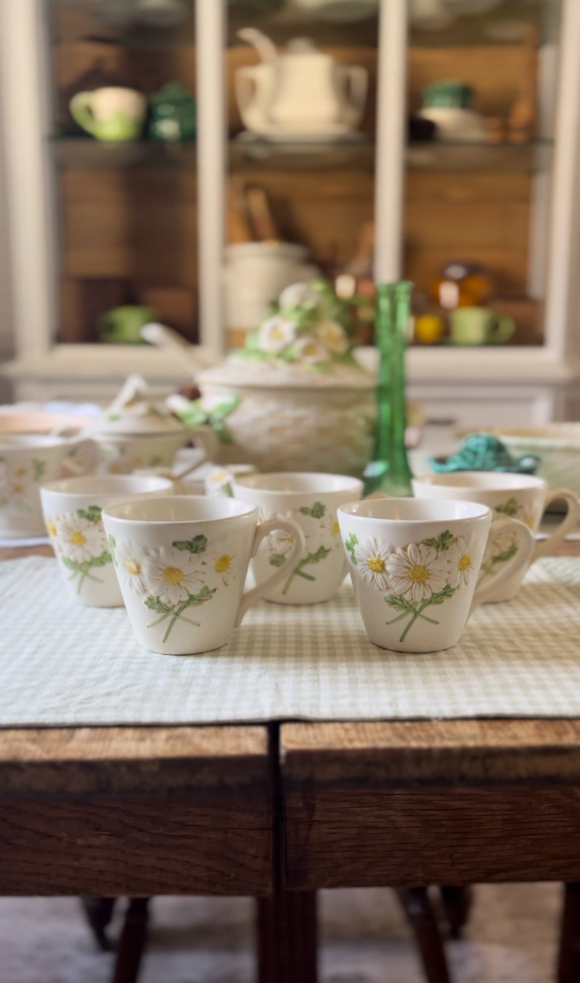 Set of 5 Daisy Mugs