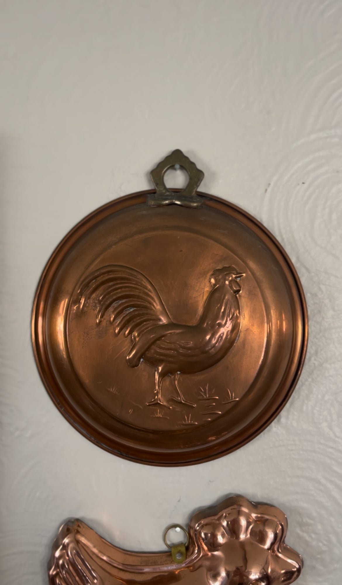 Rooster and Chicken Copper Molds (sold separately)