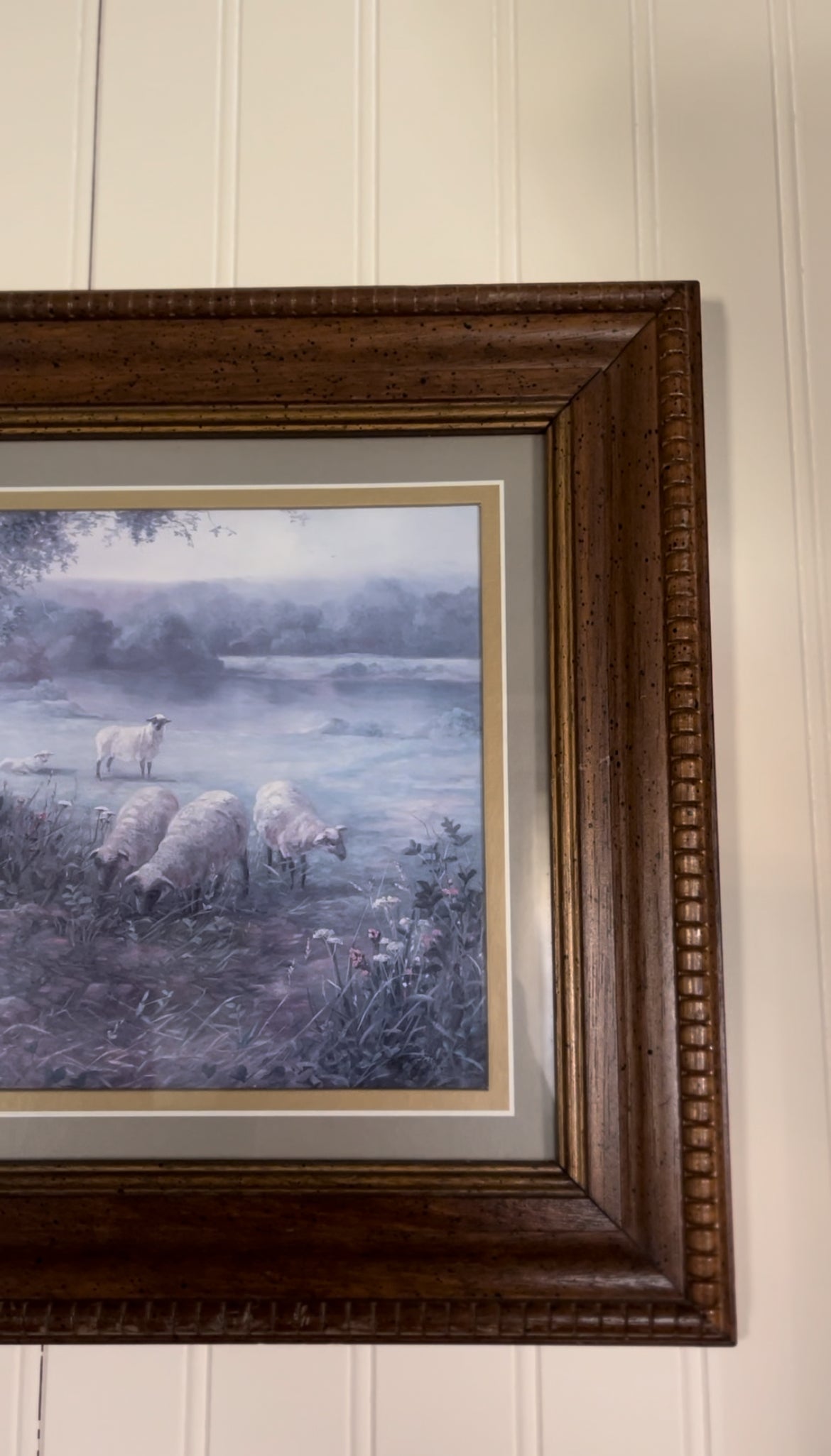 Bettie Felder "thru god's grace" Framed Matted Print of Shepherd Girl