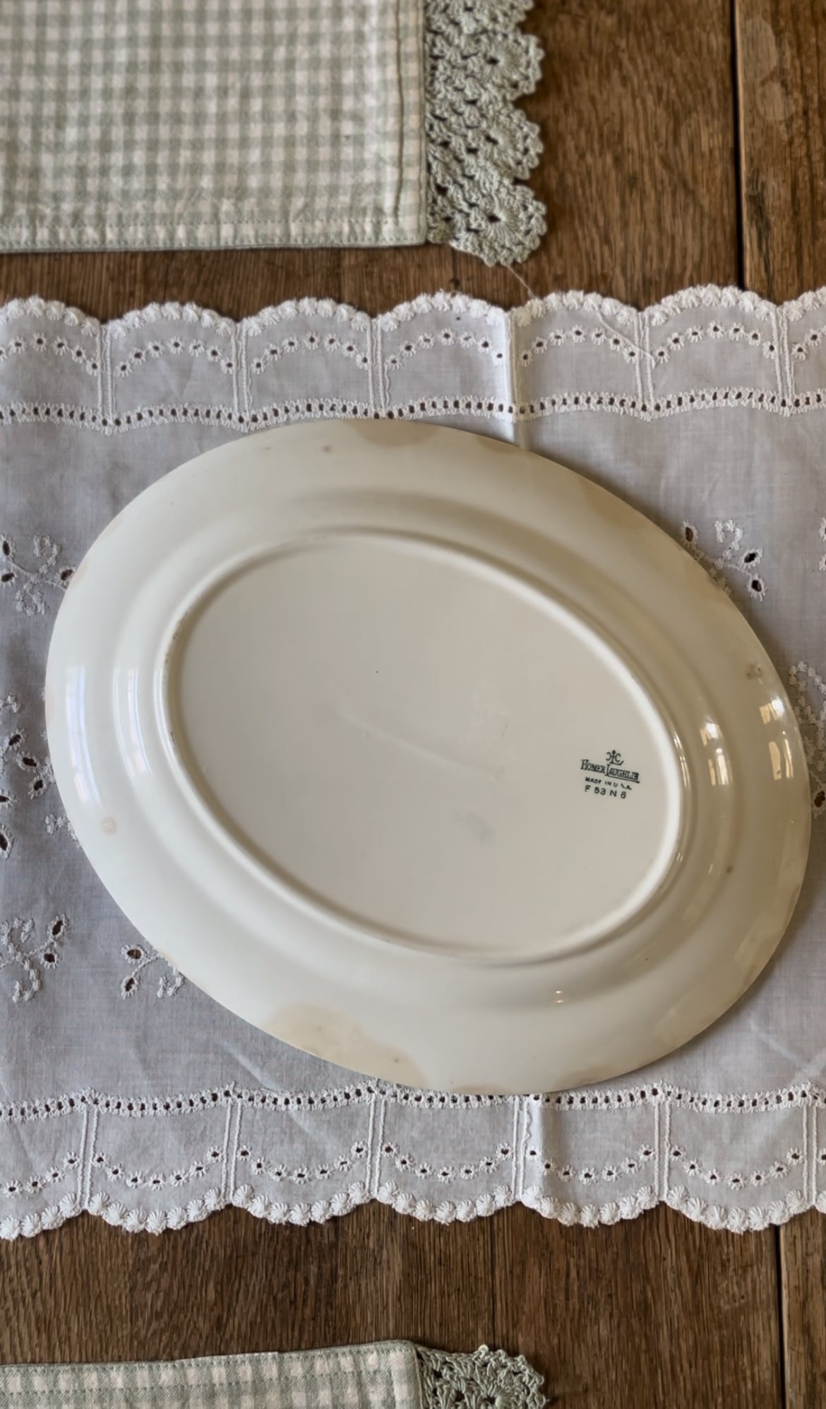 Homer Laughlin USA Yellow Floral Platter