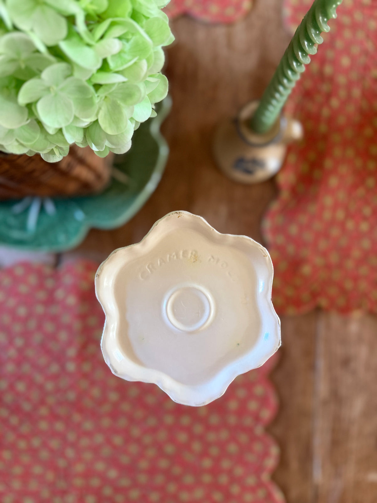 White Cramer Mold Pitcher