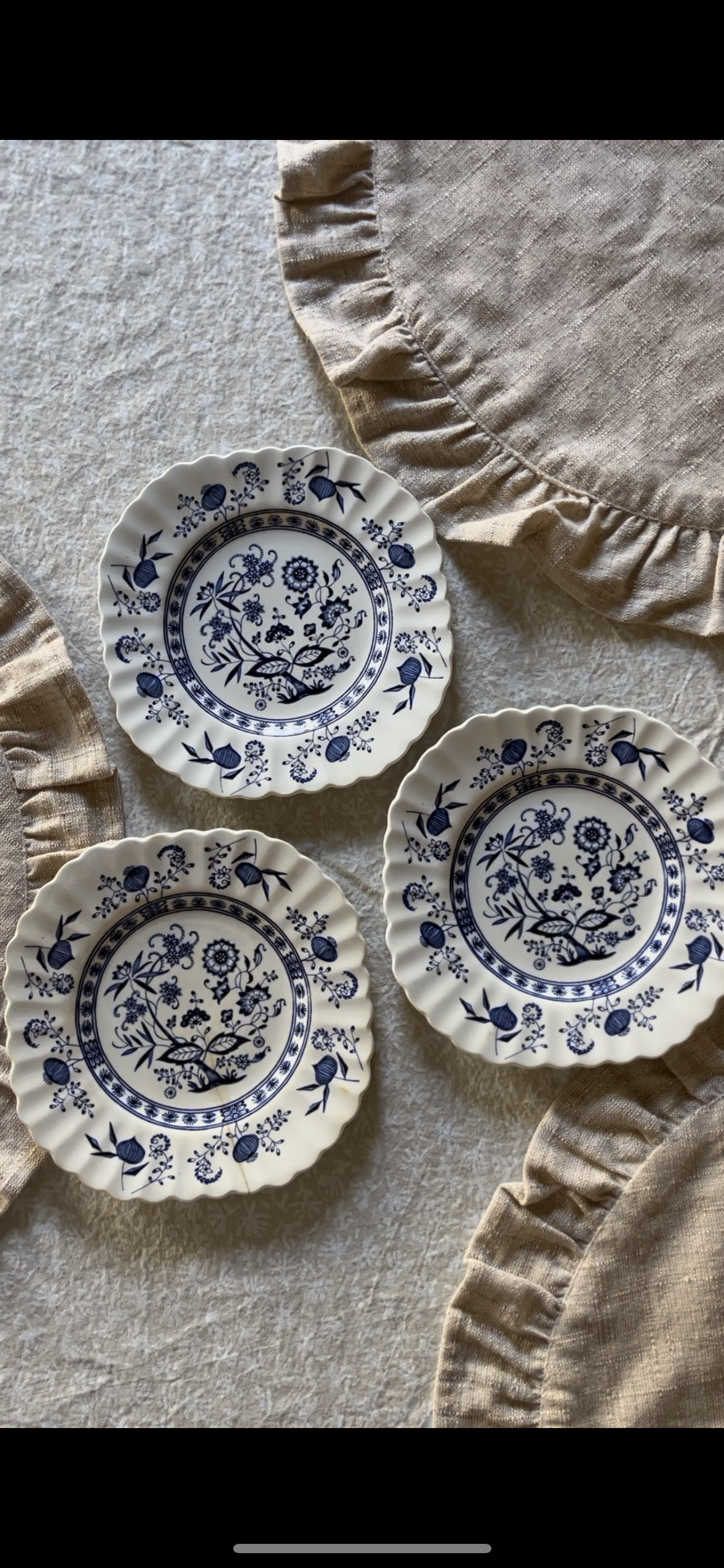 Blue Nordic Plates and Platters (sold separately)