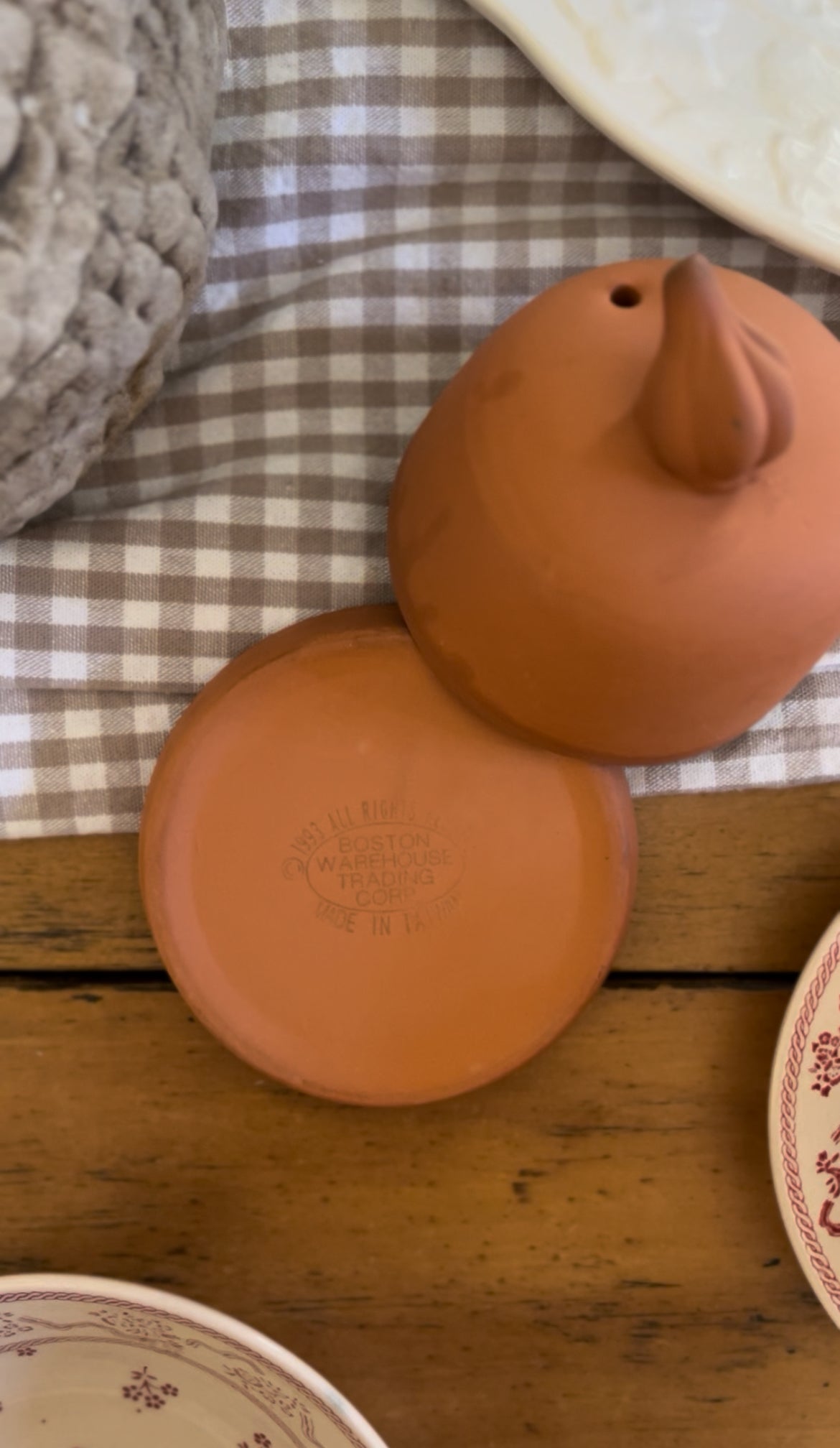 Terra Cotta Garlic Baker by Boston Warehouse Trading Corp.