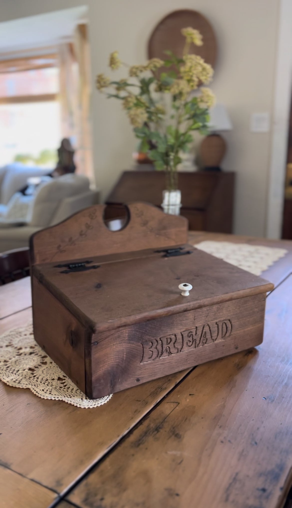 Solid Wood Bread Box