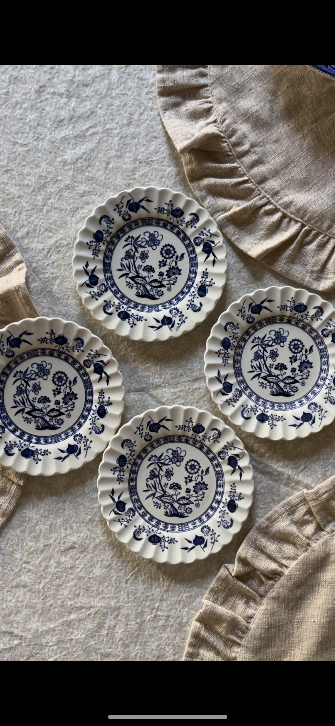 Blue Nordic Plates and Platters (sold separately)